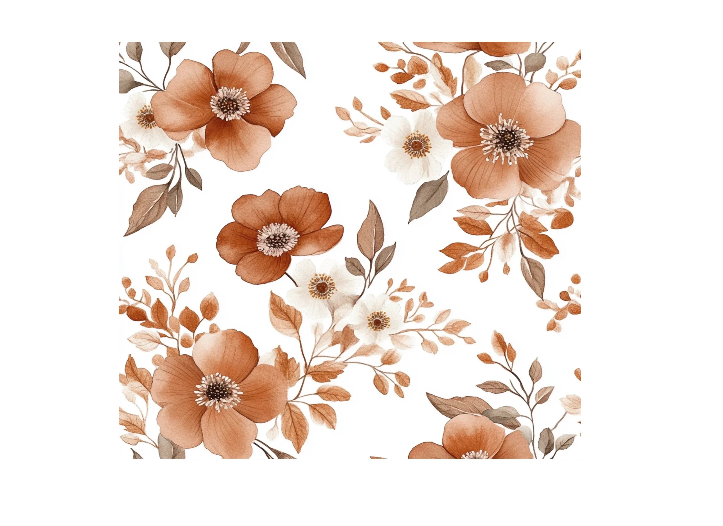 Seamless Floral Pattern Clipart Bundle