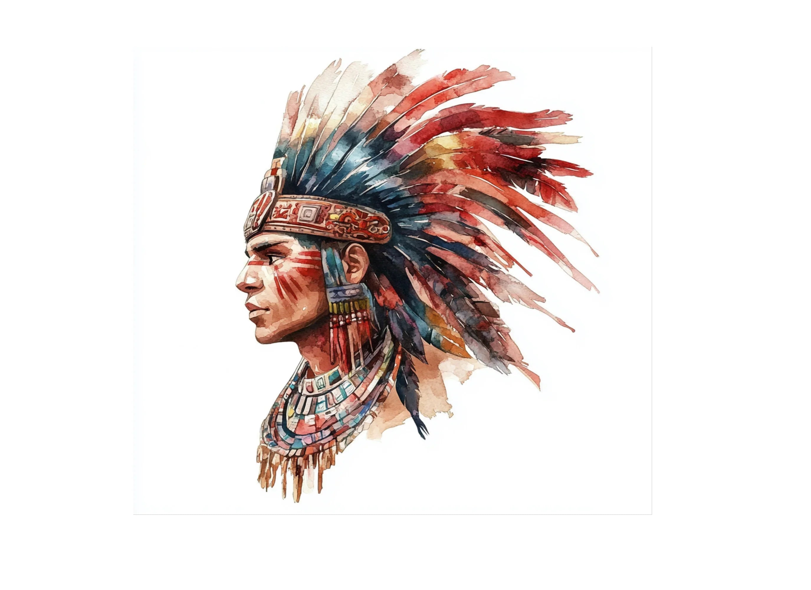 Native American Headdress Clipart Bundle