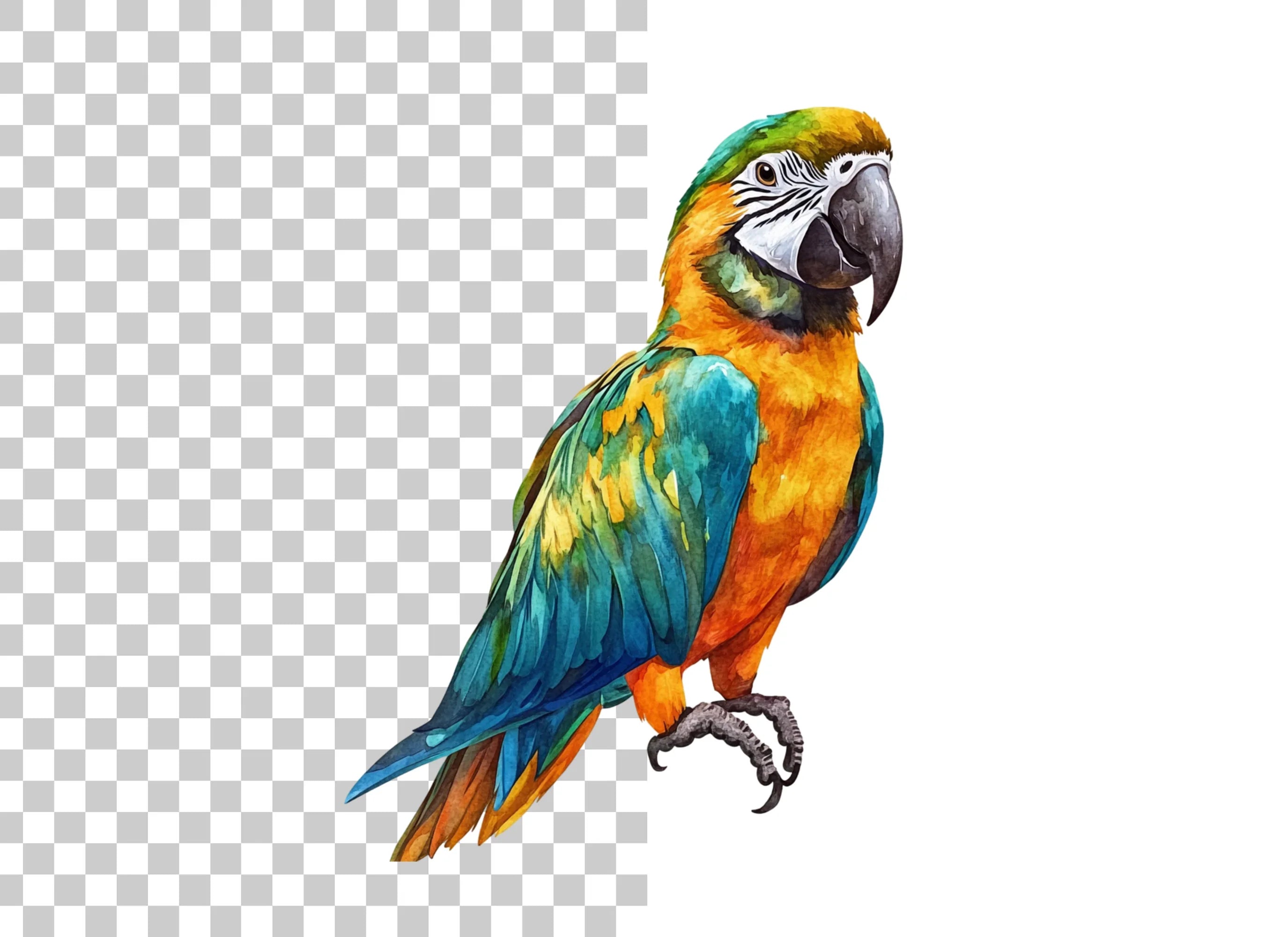 Vibrant Macaw Clipart Bundle