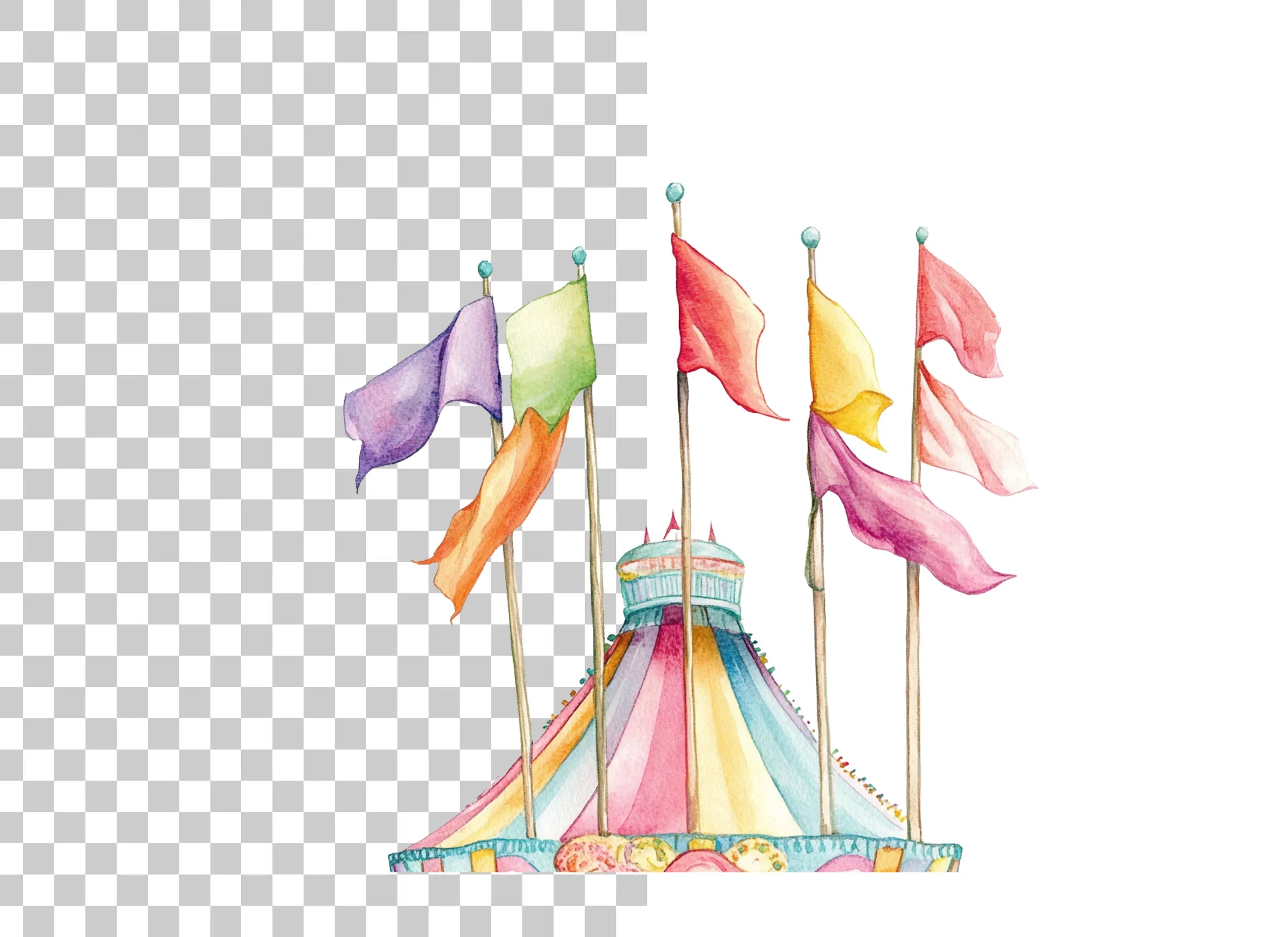 Circus Tent Clipart Bundle