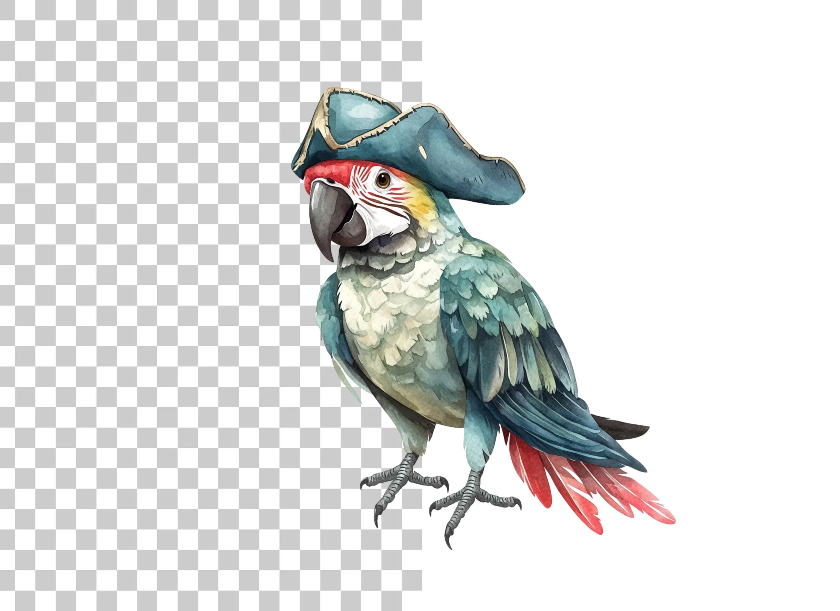 Pirate Parrot Clipart Bundle