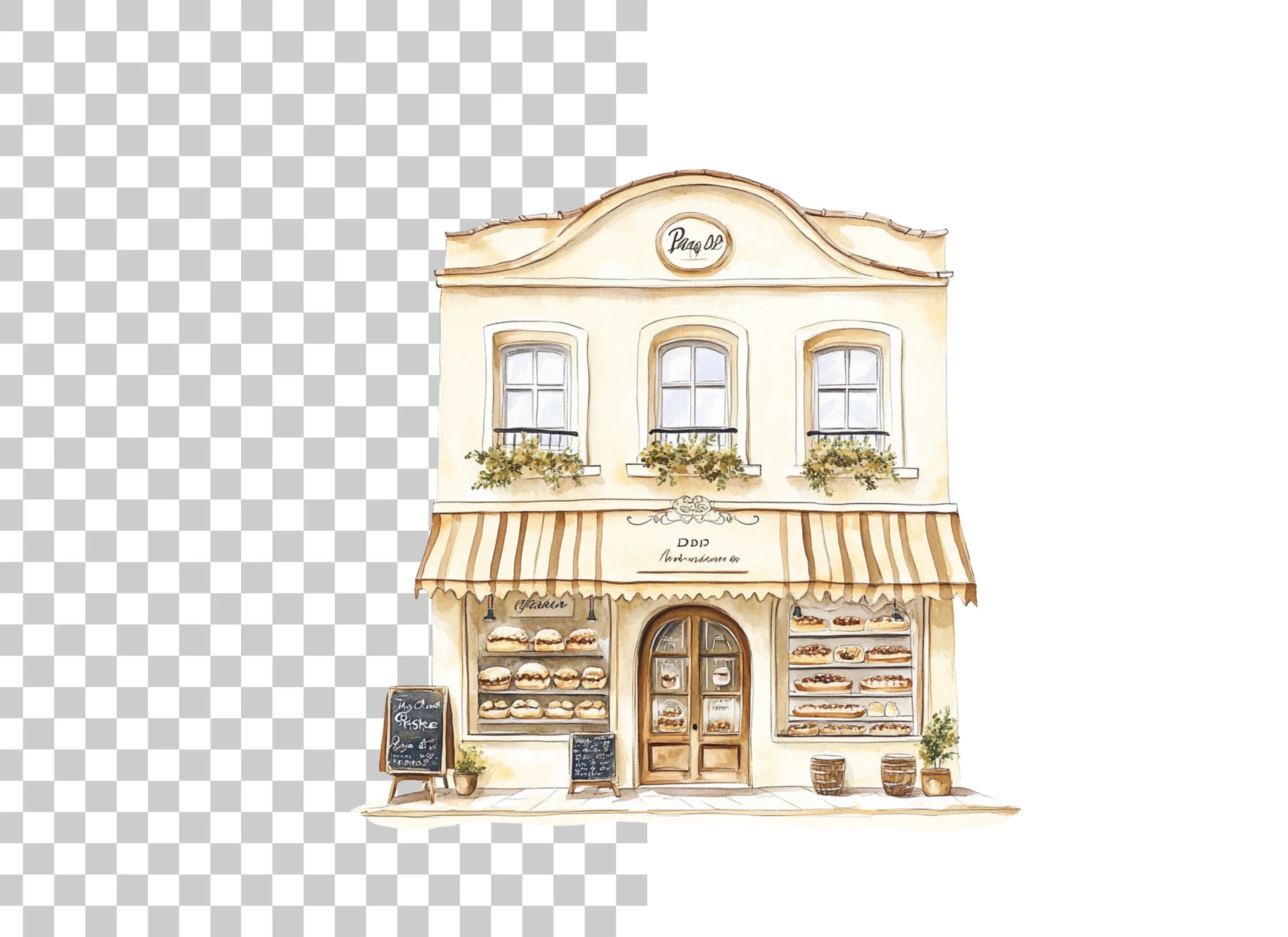Vintage French Patisserie Clipart Bundle