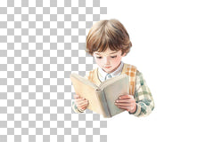 School Boy Studying Clipart Bundle - CraftNest - Digital Crafting and Art