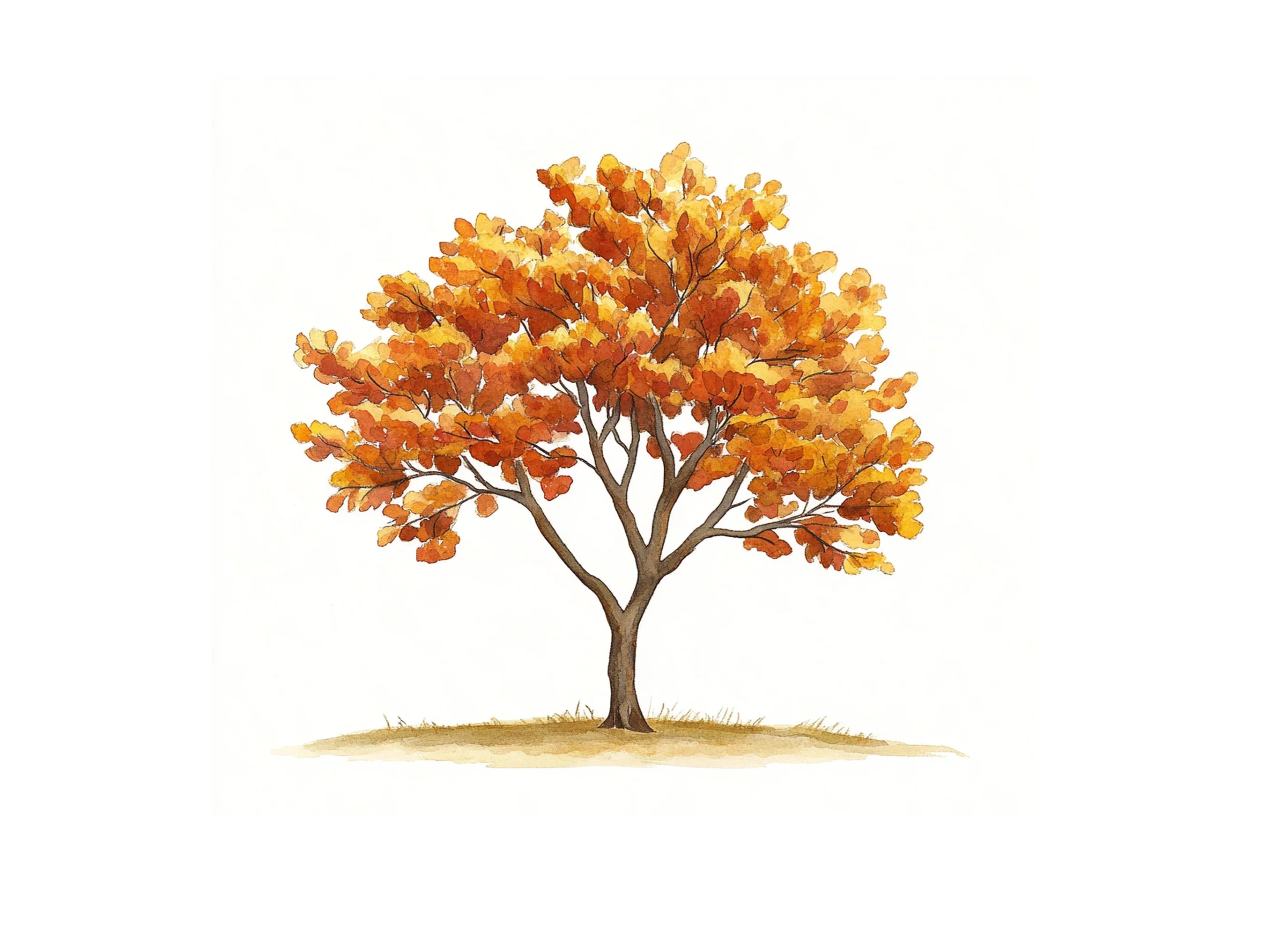 Autumn Trees Clipart Bundle