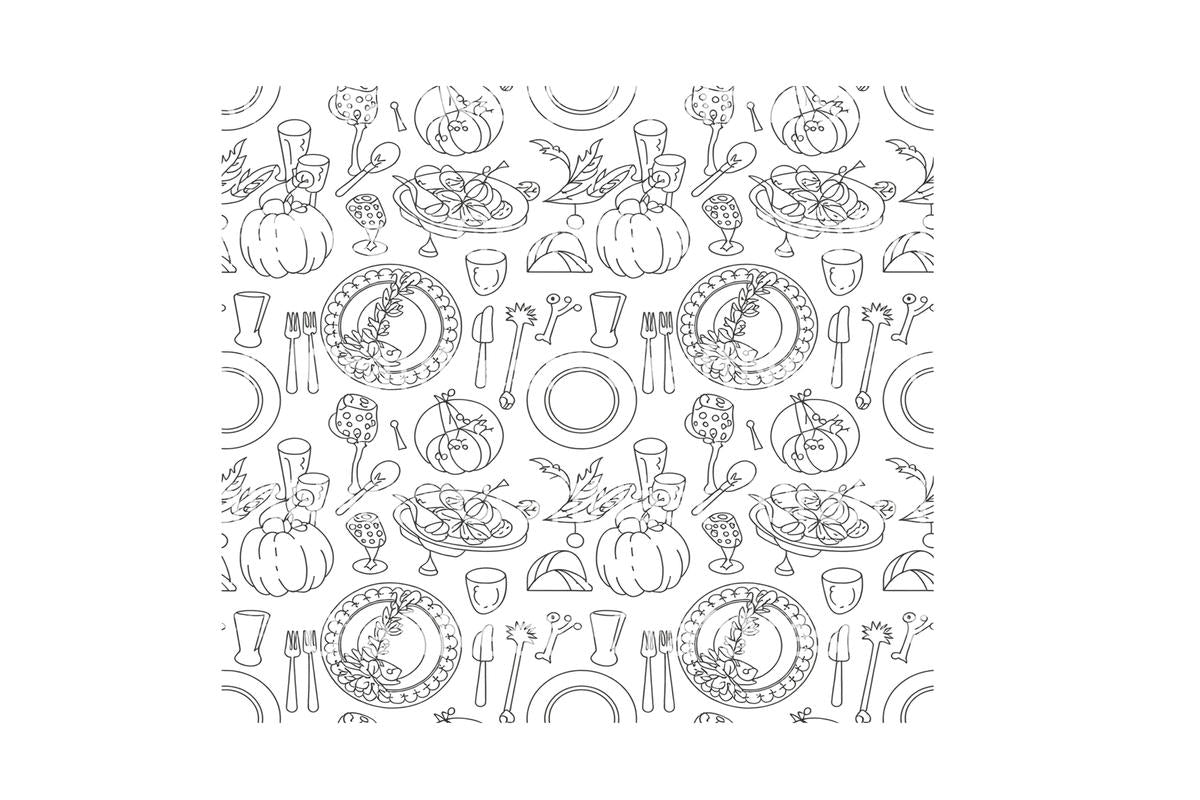 Thanksgiving Feast Coloring Books