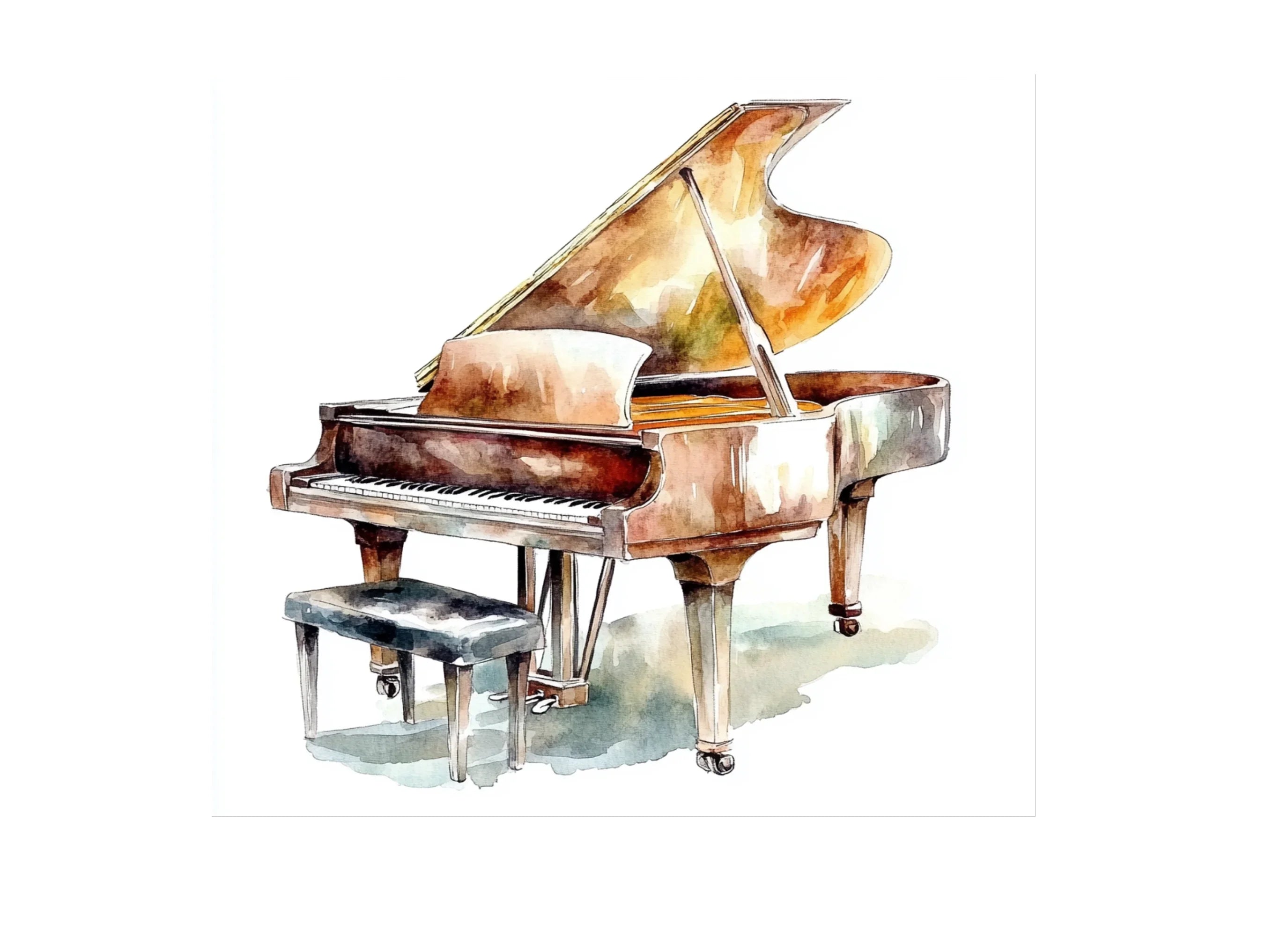 Grand Piano Clipart Bundle