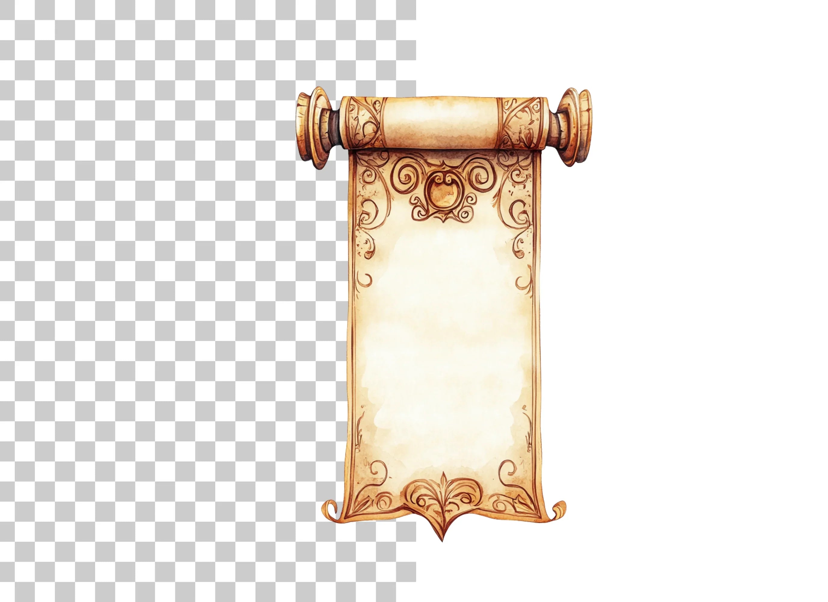 Vintage Scroll Clipart Bundle