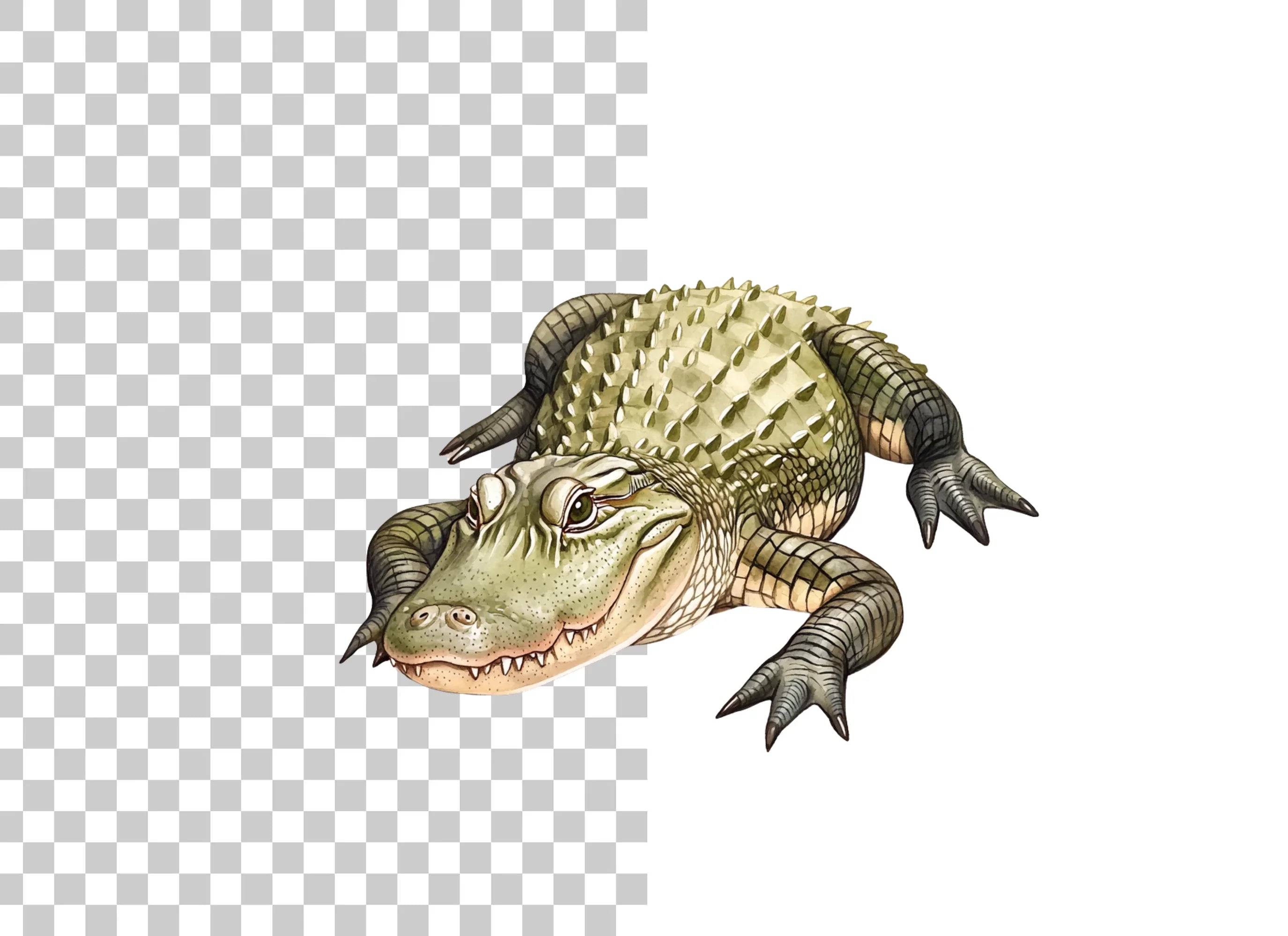 Alligator and Crocodile Clipart Bundle