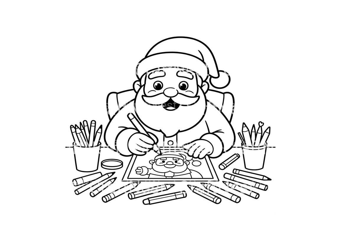 Santa Clausfor Kids Coloring Books