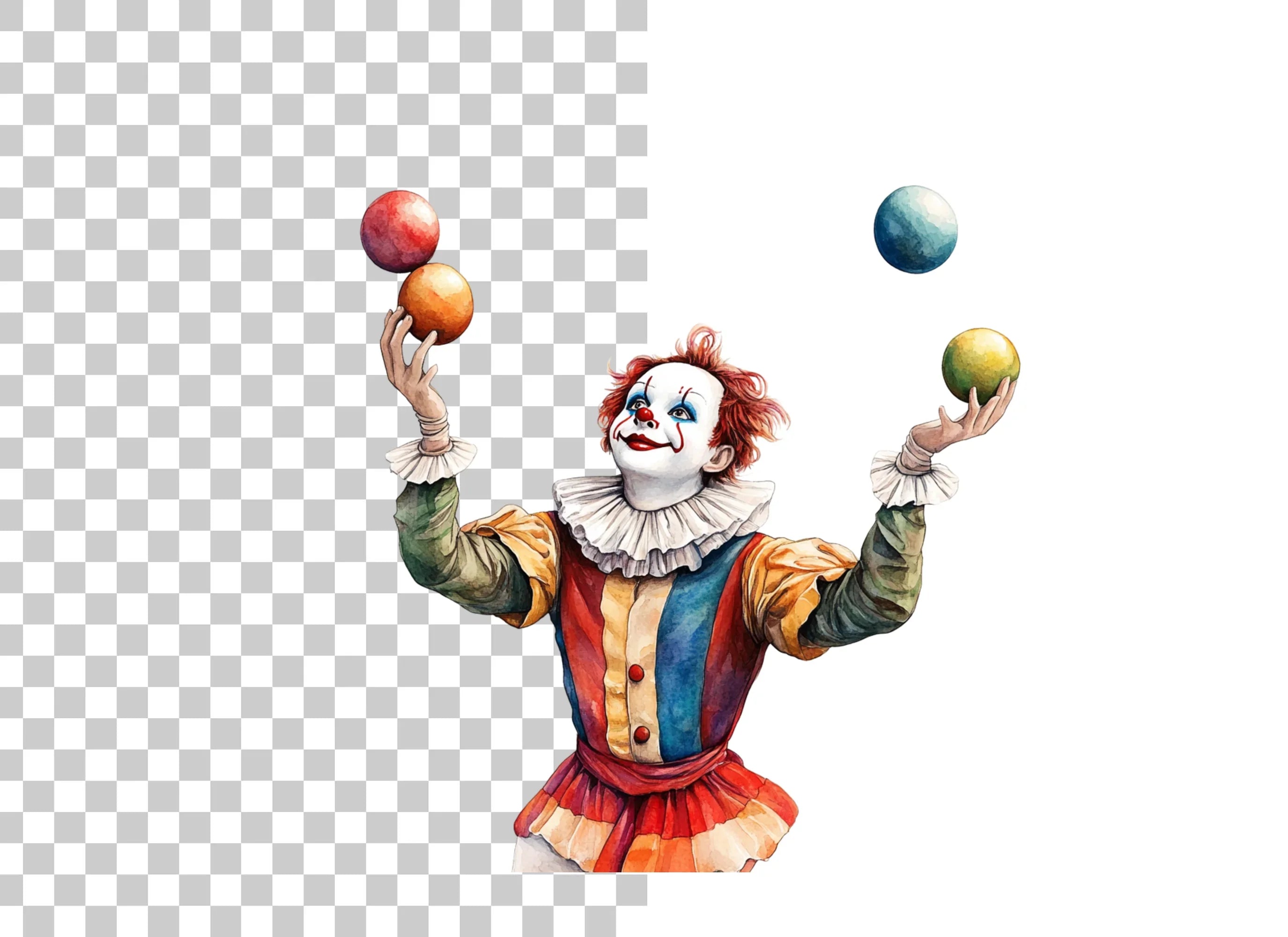 Juggling Clowns Clipart Bundle