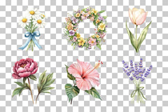 Blooming Beauty Floral Clipart Bundle - CraftNest - Digital Crafting and Art