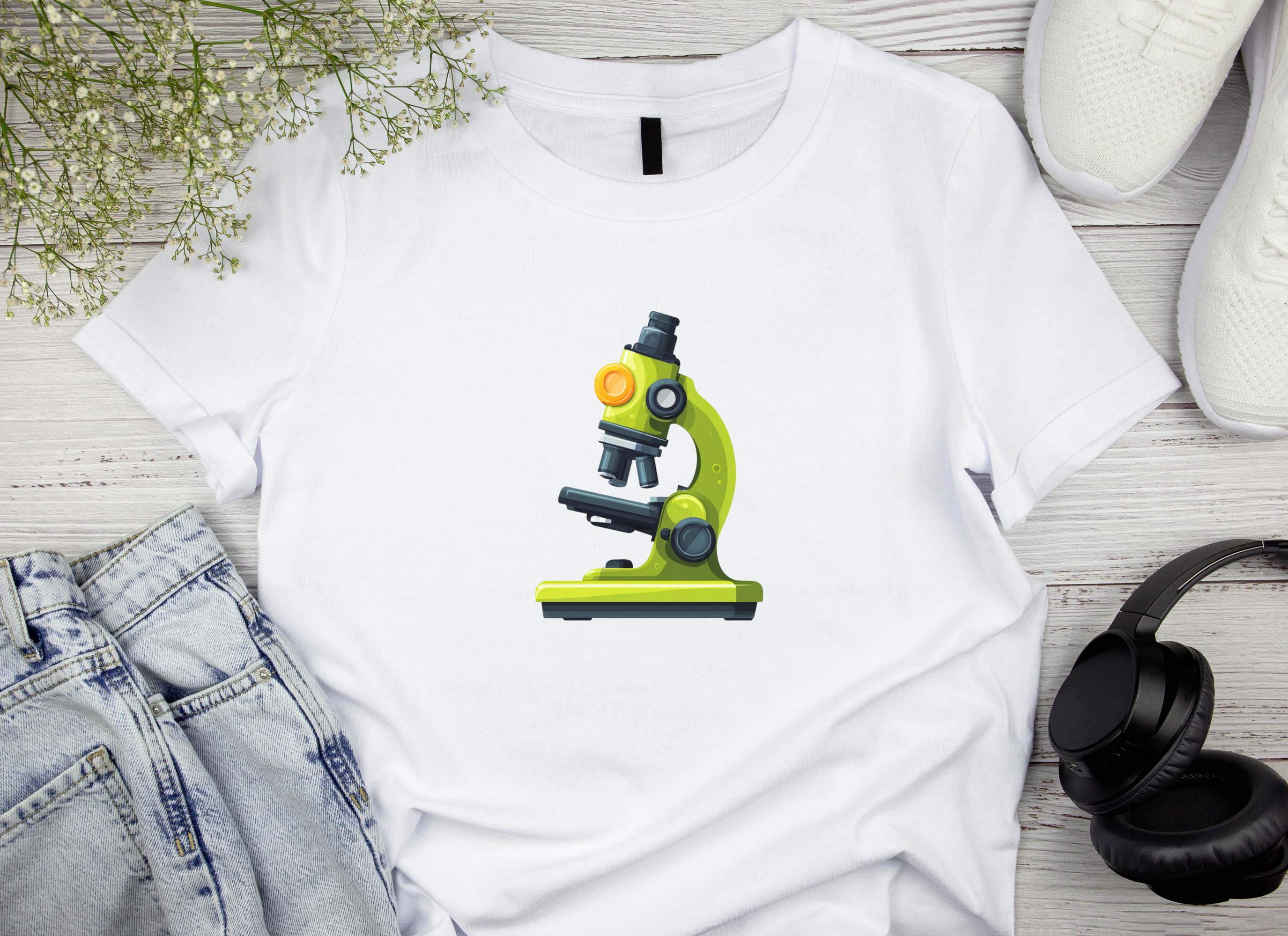 Cute Microscope Clipart Bundle