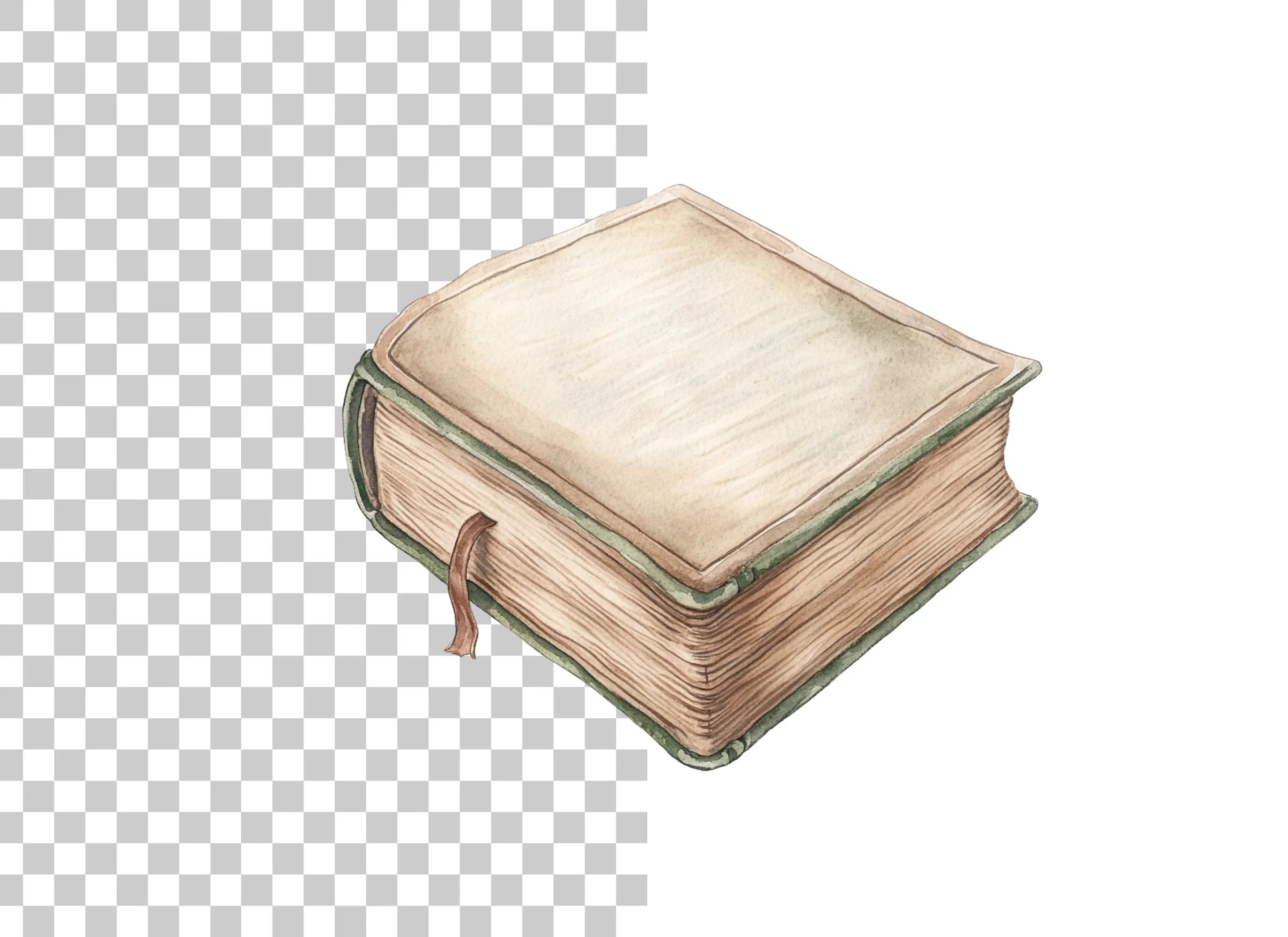 Single Vintage Book Clipart Bundle