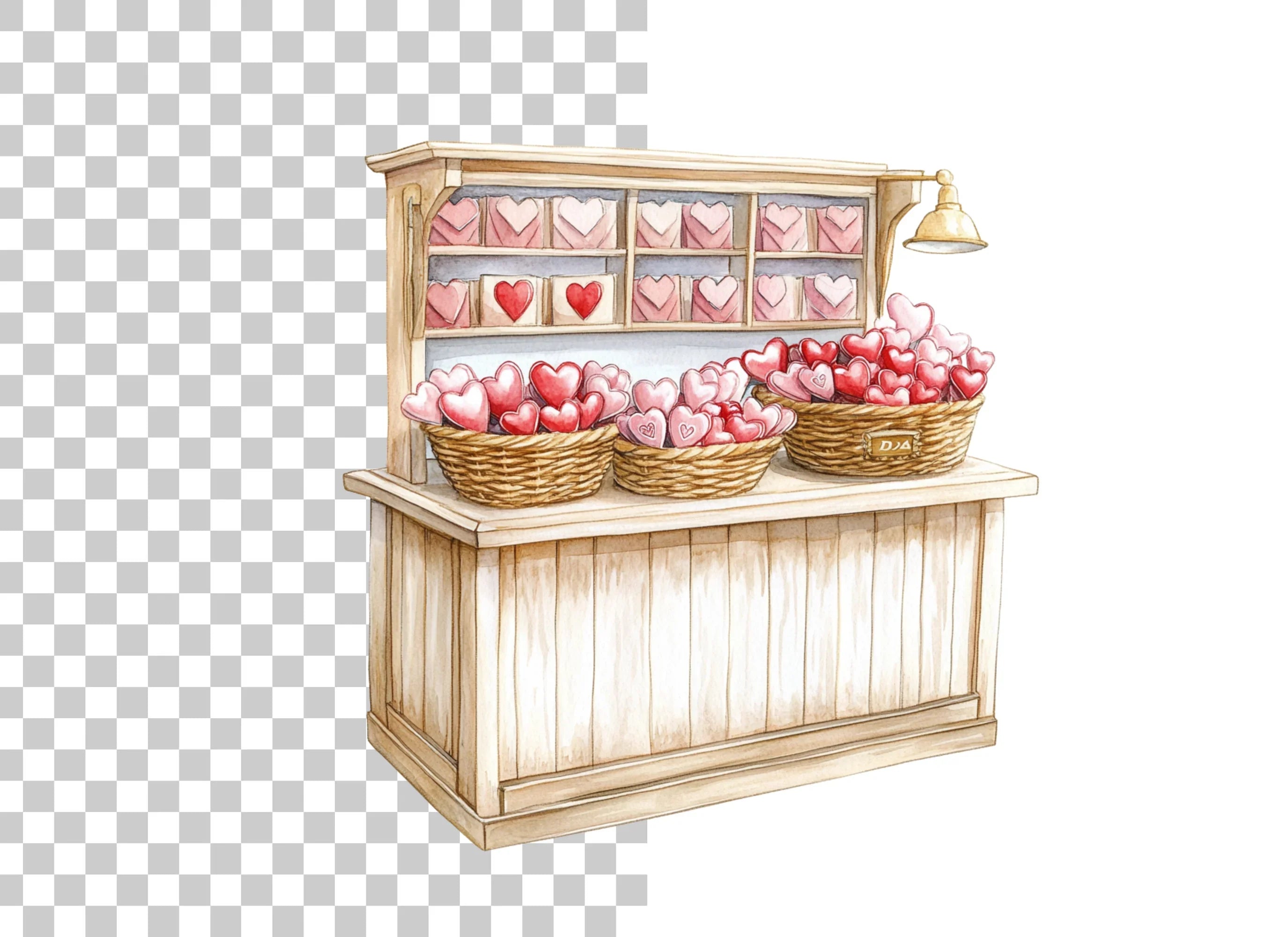 Valentine's Day Heart Display Clipart Bundle