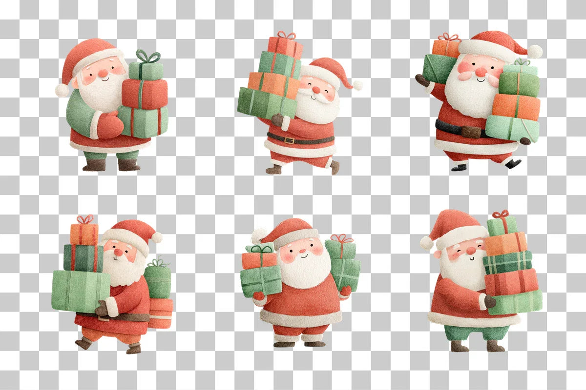 Santa Gift Clipart Bundle - CraftNest - Digital Crafting and Art