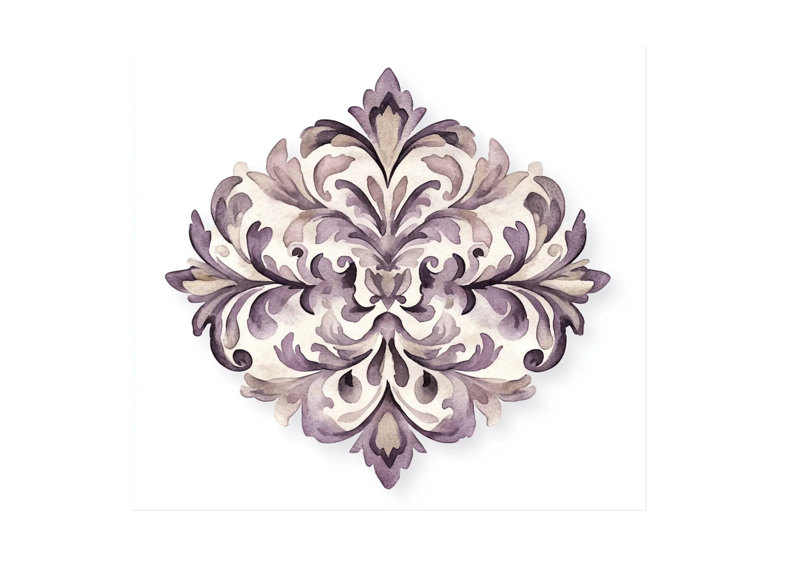 Elegant Damask Ornament Clipart Bundle