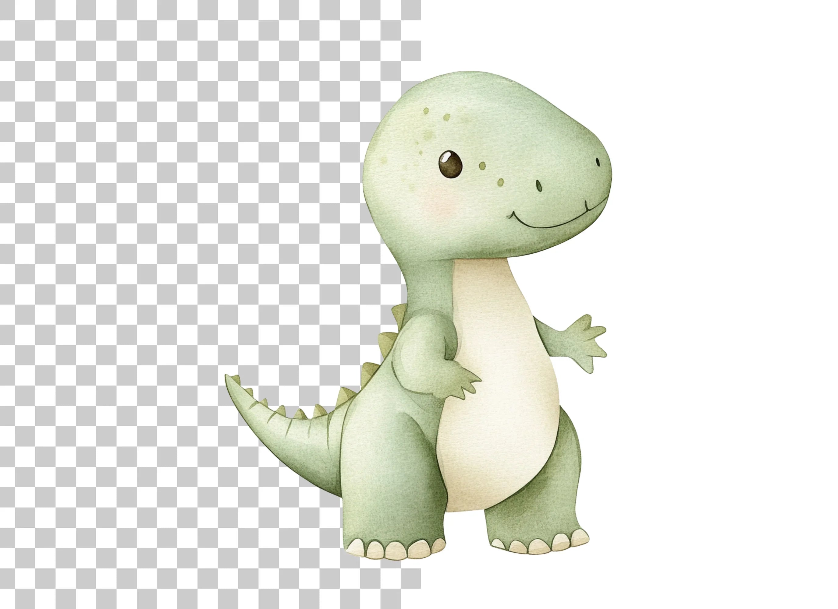 Cute Baby Dinosaur Clipart Bundle