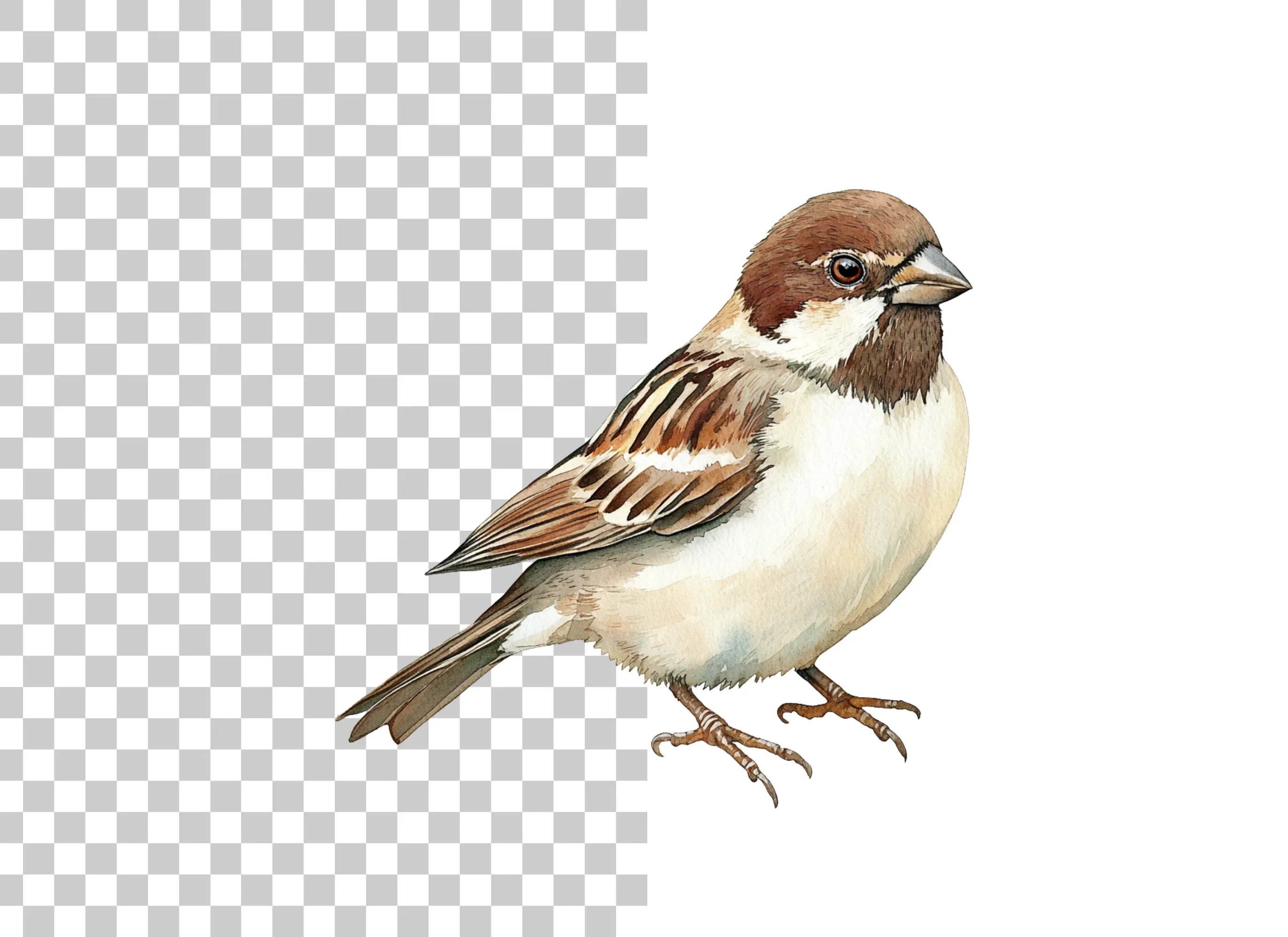 Sparrow Birds Clipart Bundle