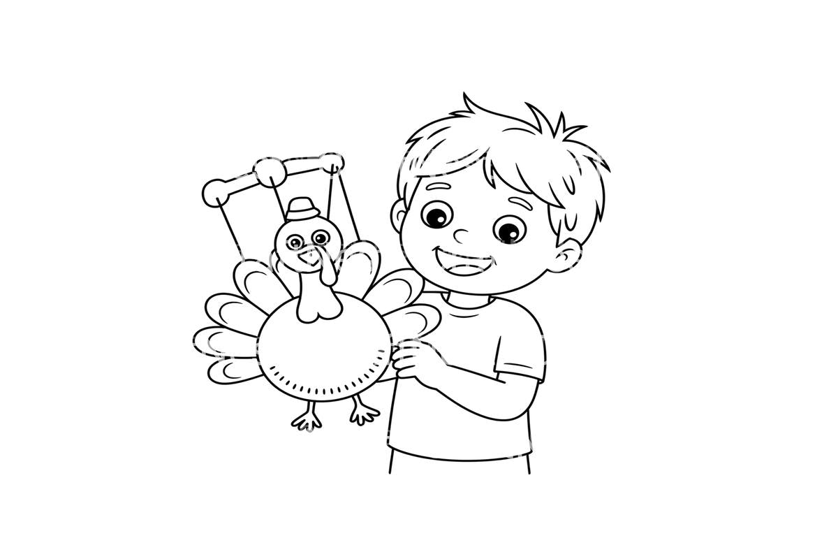 Autumn Pumpkins for Children Coloring Books