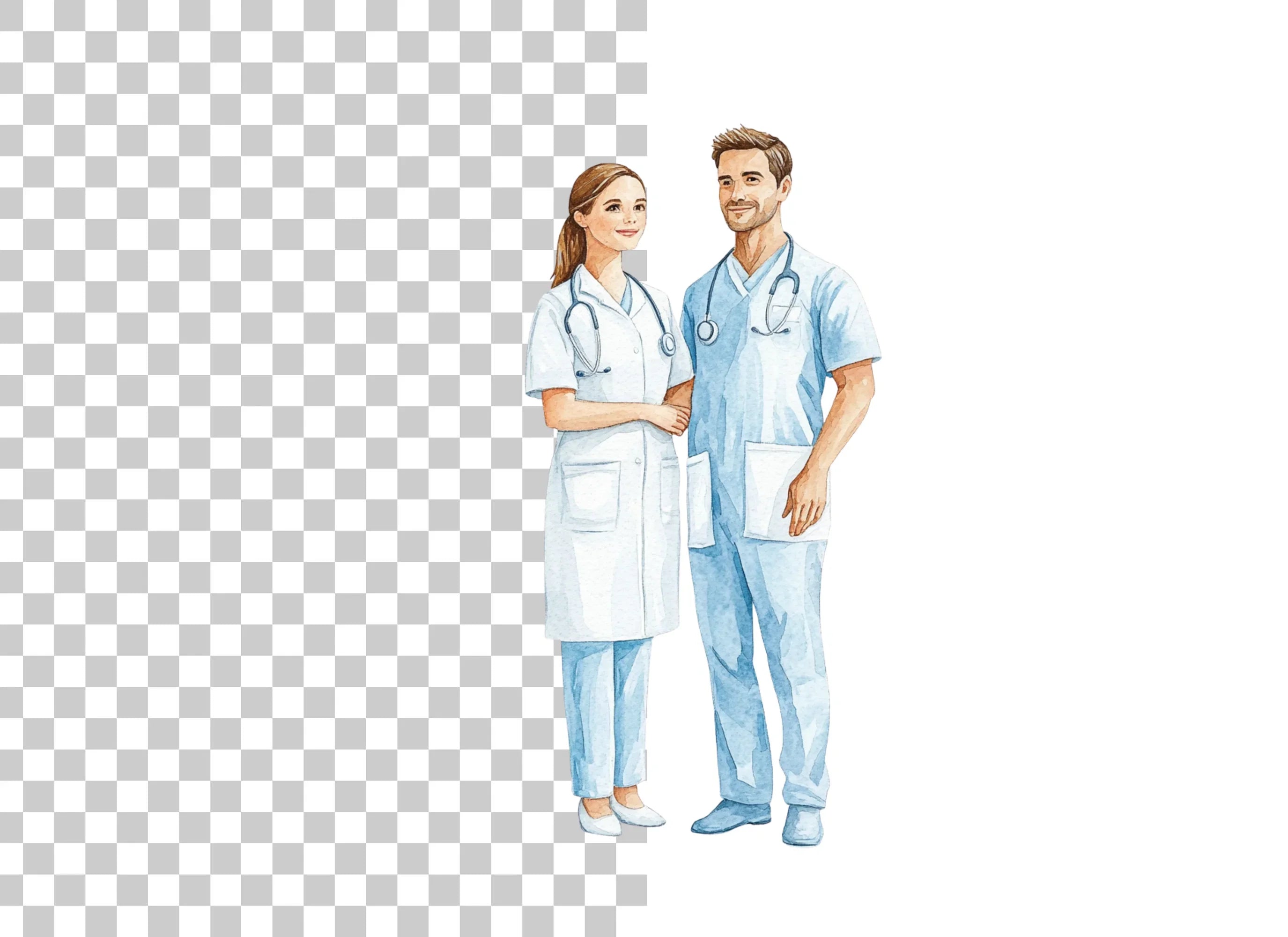 Medical Couple Clipart Bundle