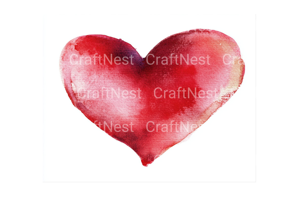 Red Hearts Clipart Bundle