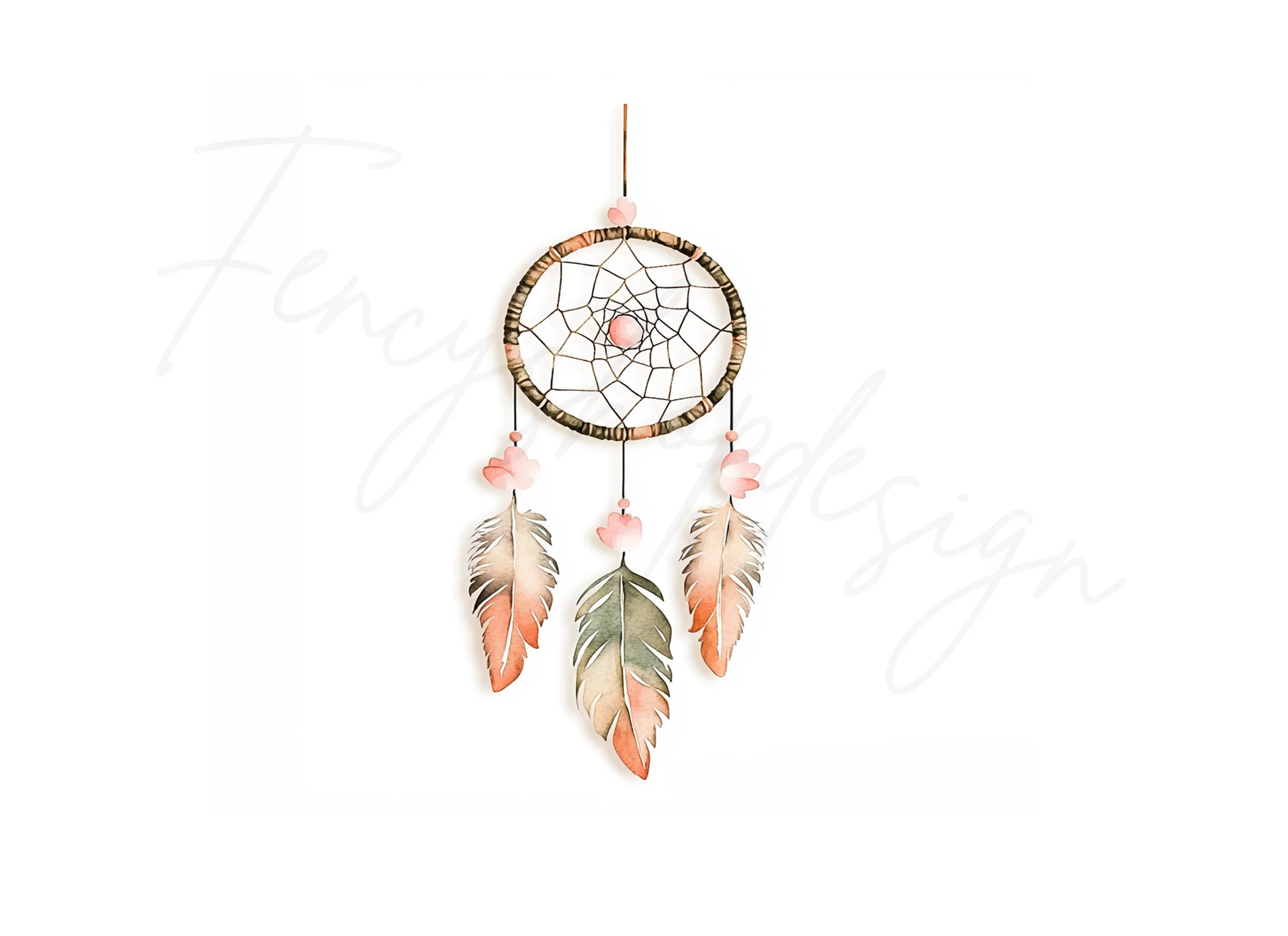 Boho Dream Catcher Clipart Bundle