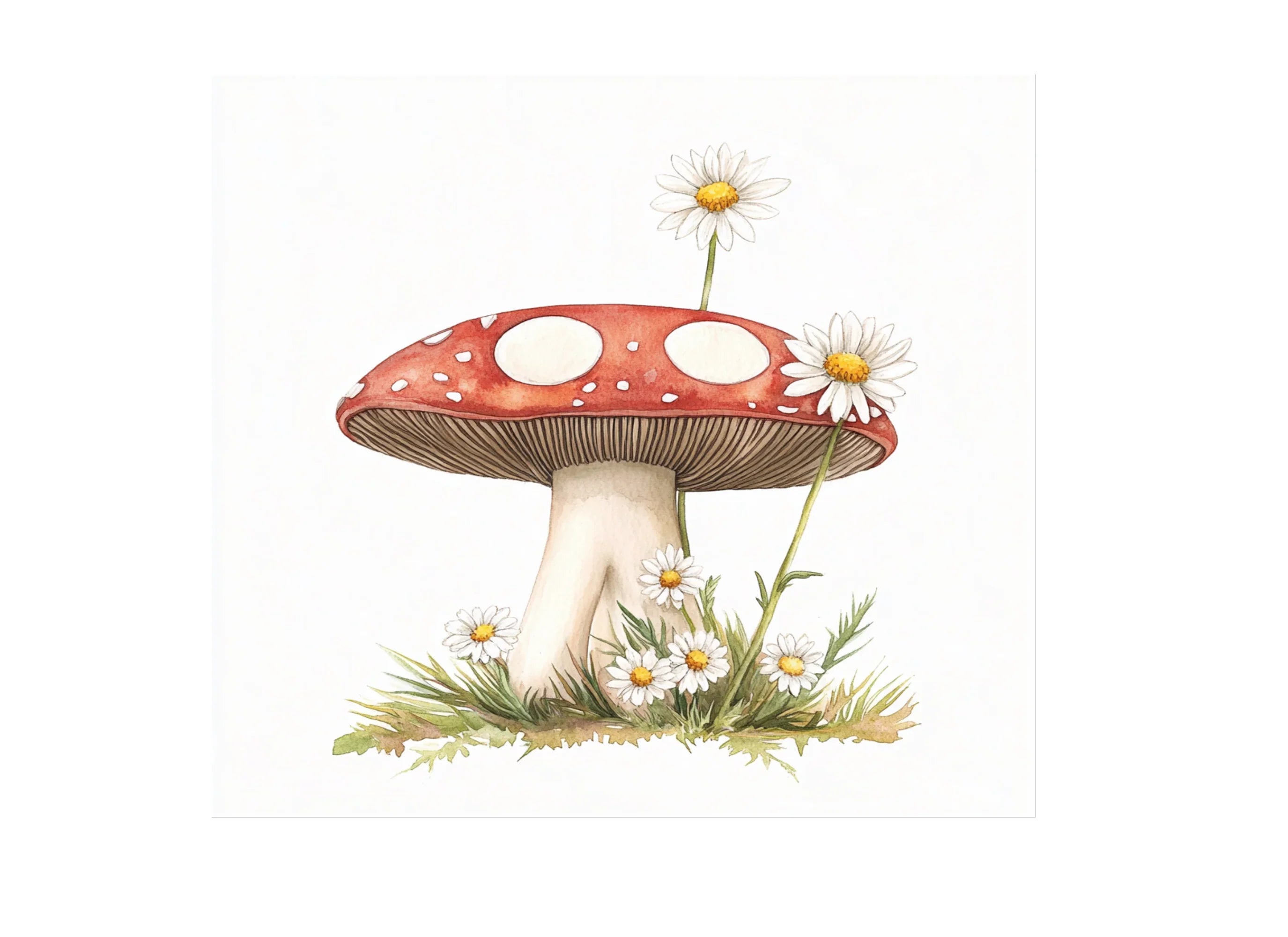 Peace Sign Mushroom Clipart Bundle