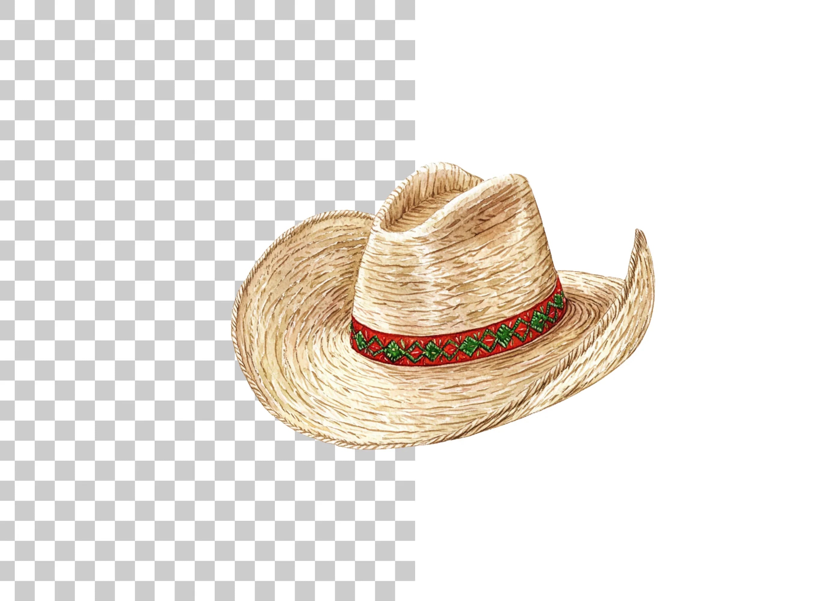 Festive Sombrero Hat Clipart Bundle
