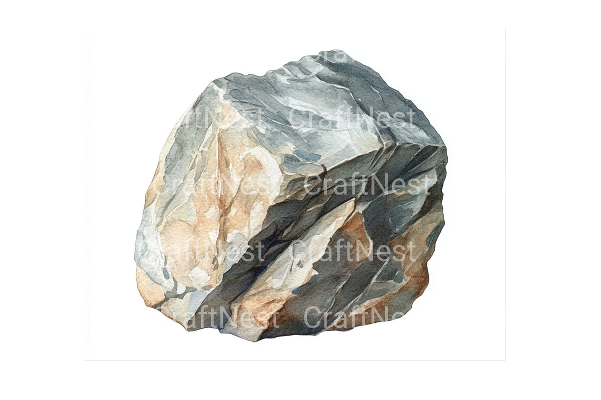 Natural Stone Clipart Bundle