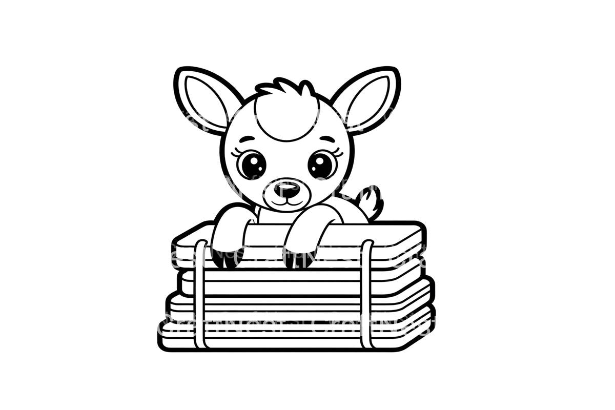 Cute Baby Deerfor Kids Coloring Books