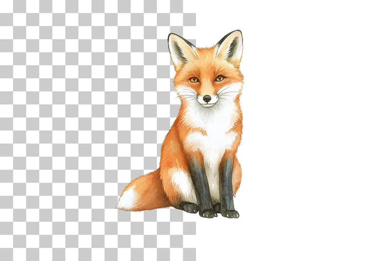 Cute Forest Fox Clipart Bundle - CraftNest - Digital Crafting and Art