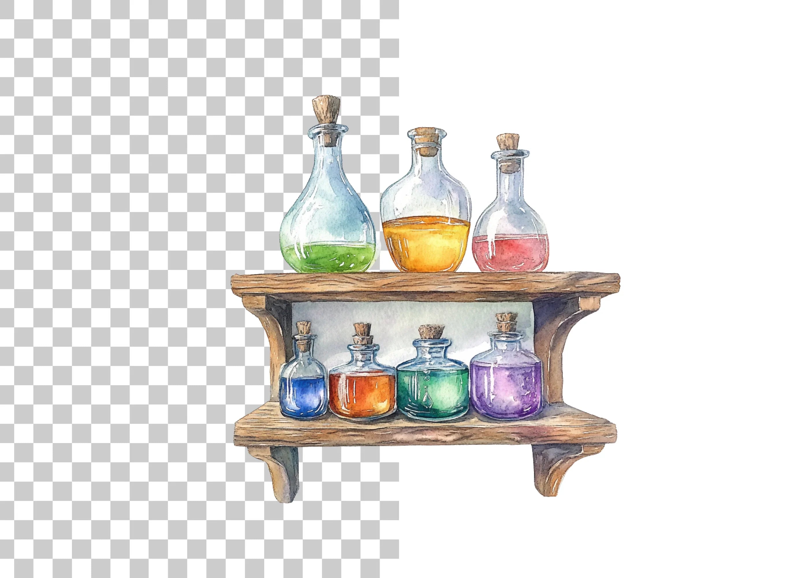 Potion Bottles Clipart Bundle