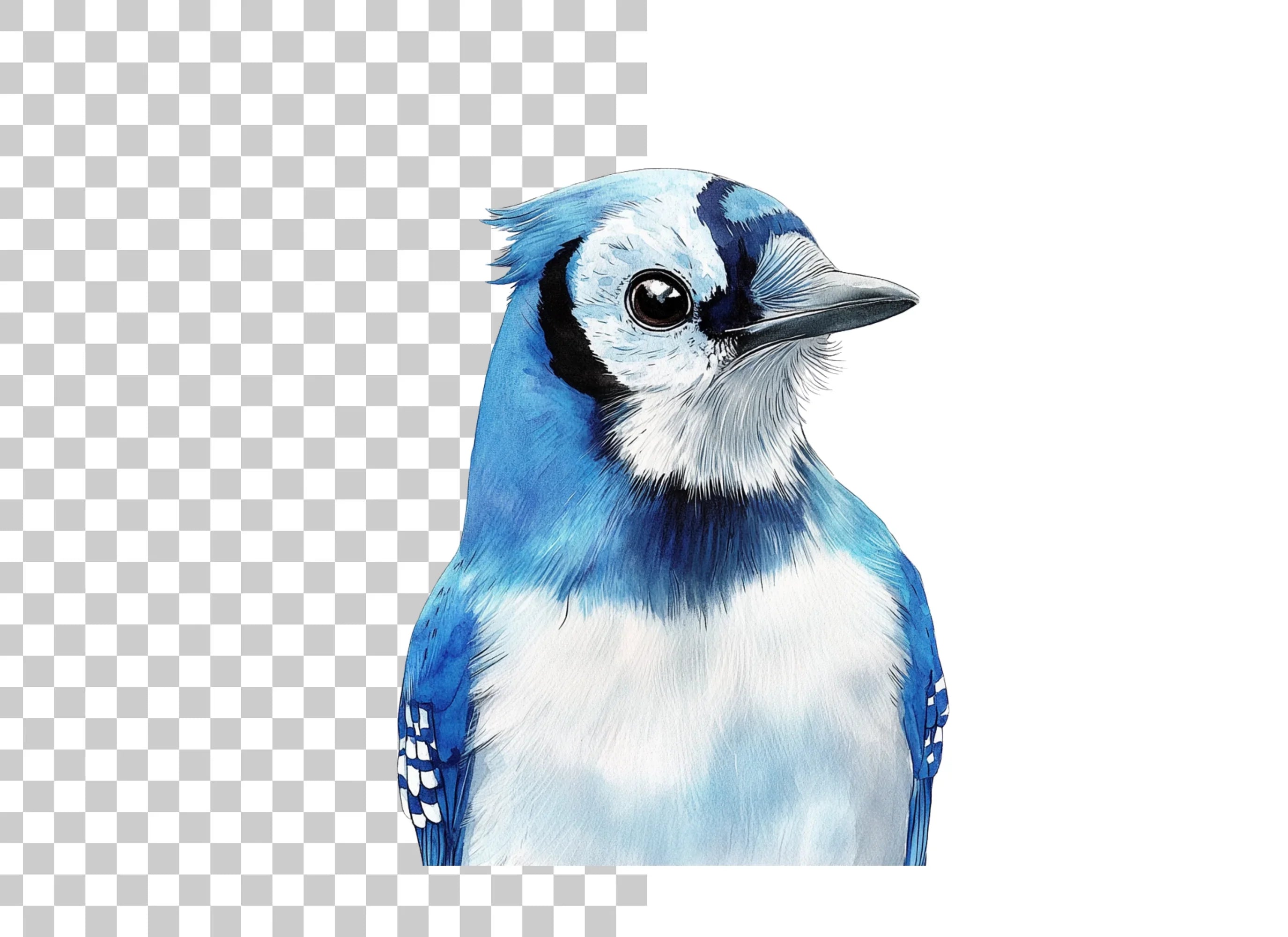 Blue Jay Bird Clipart Bundle