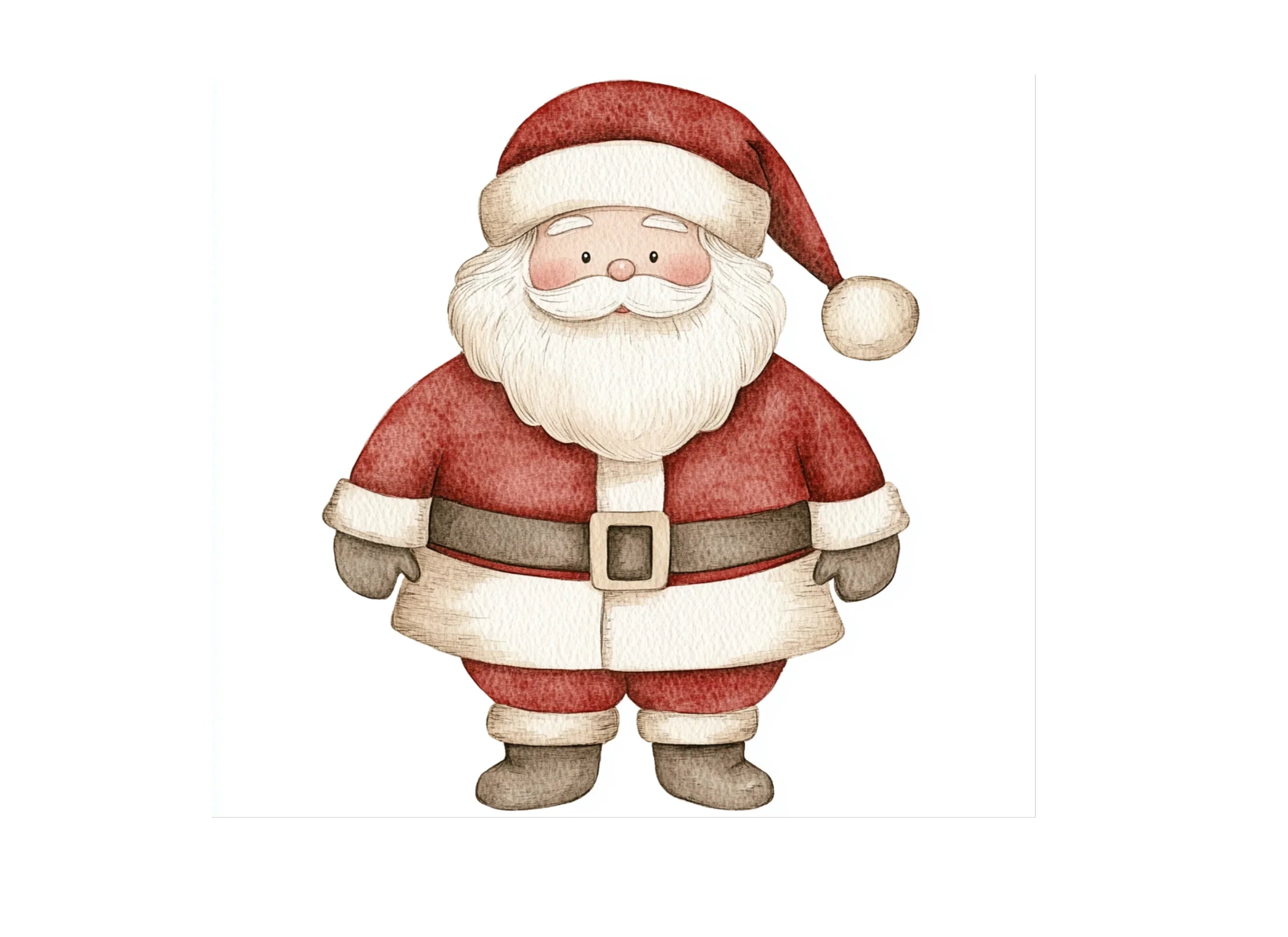 Cute Santa Claus Clipart Bundle