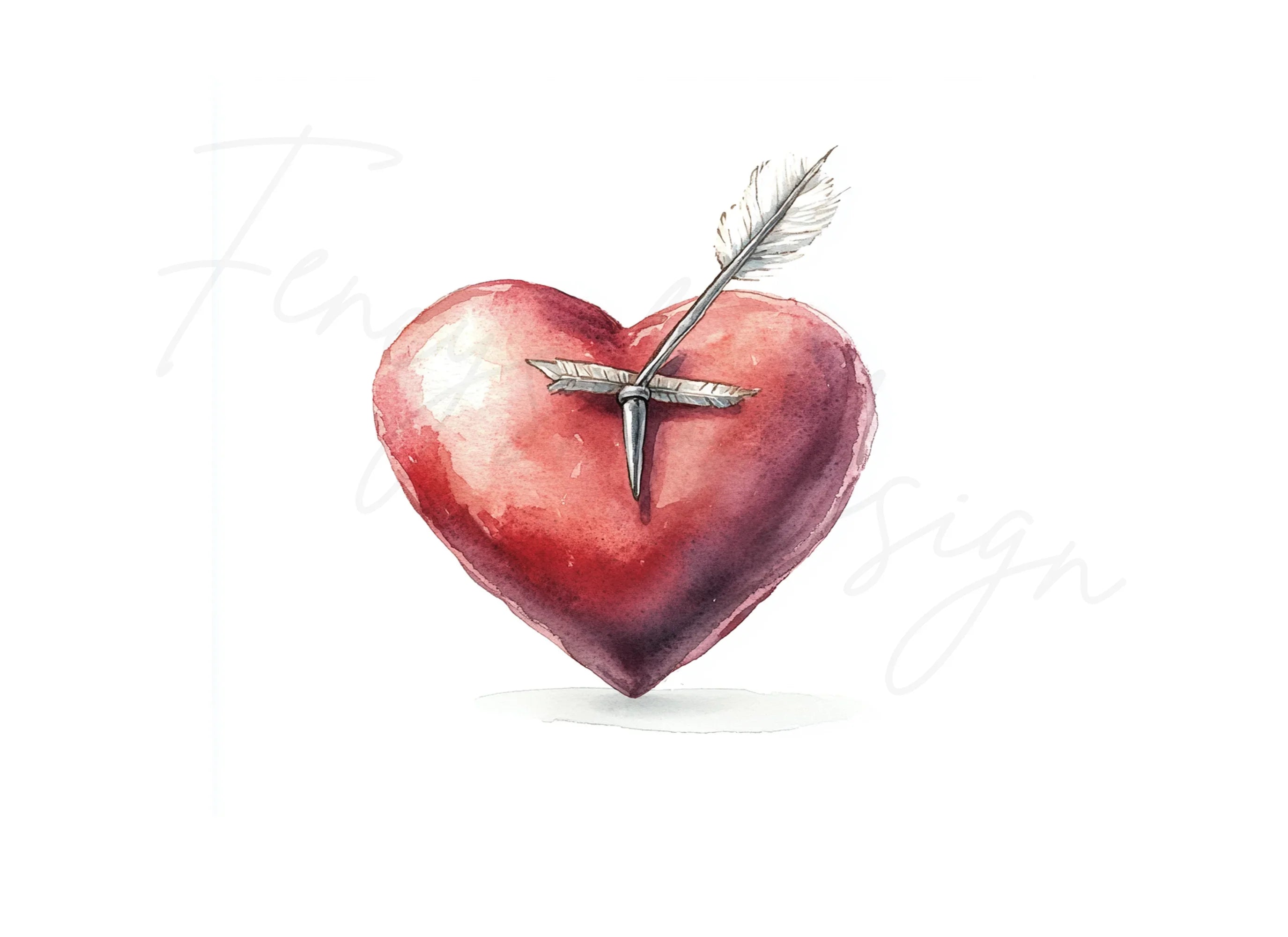 Hearts with Arrows Clipart Bundle
