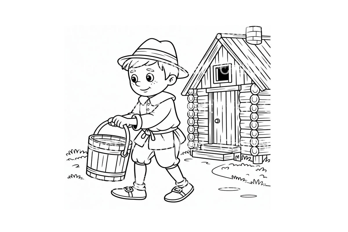 Pilgrims and Native Americans Coloring Books