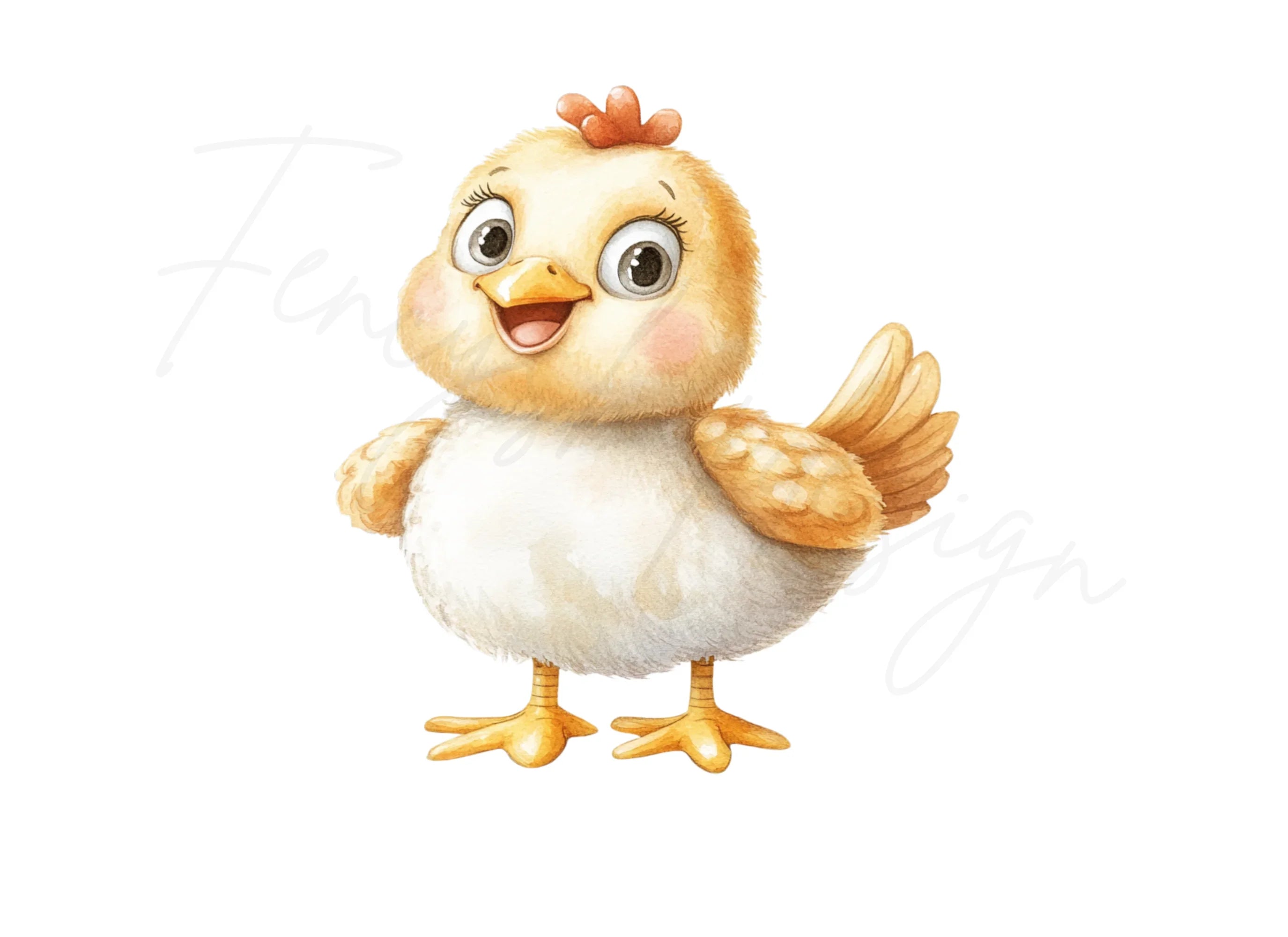 Cute Baby Chick Clipart Bundle