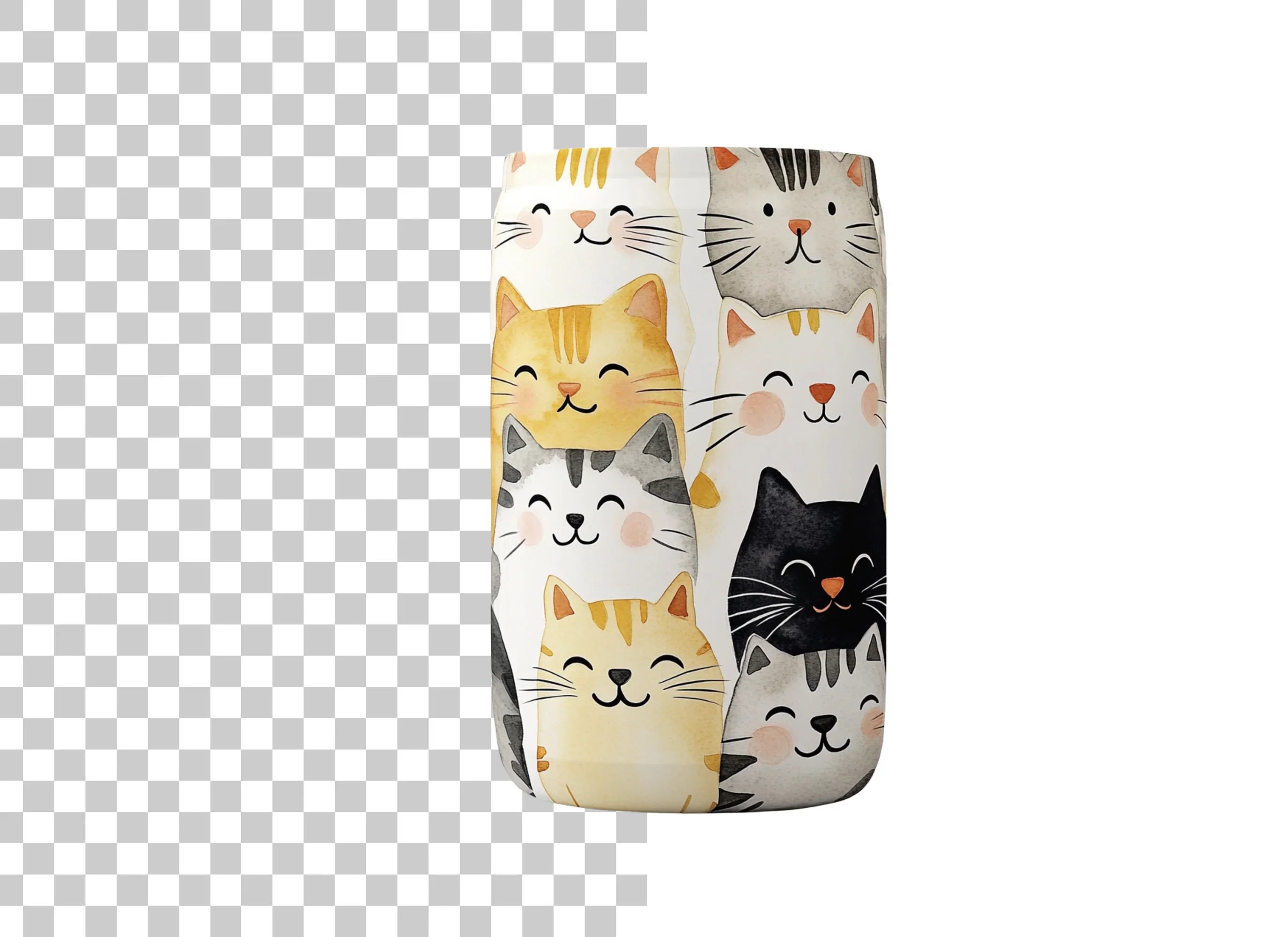 Diverse Cat Faces Clipart Bundle