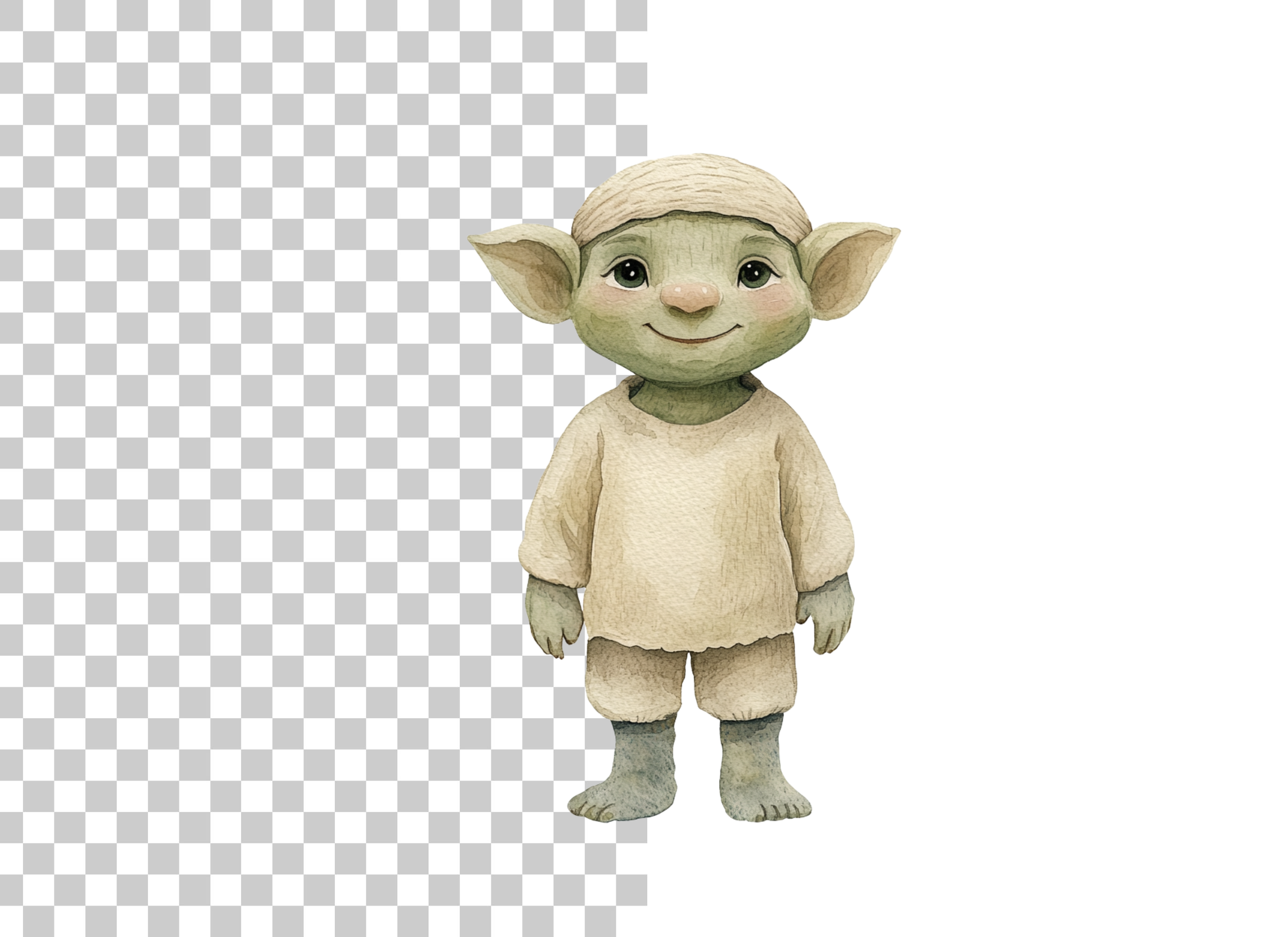 Adorable Goblin Character Clipart Bundle