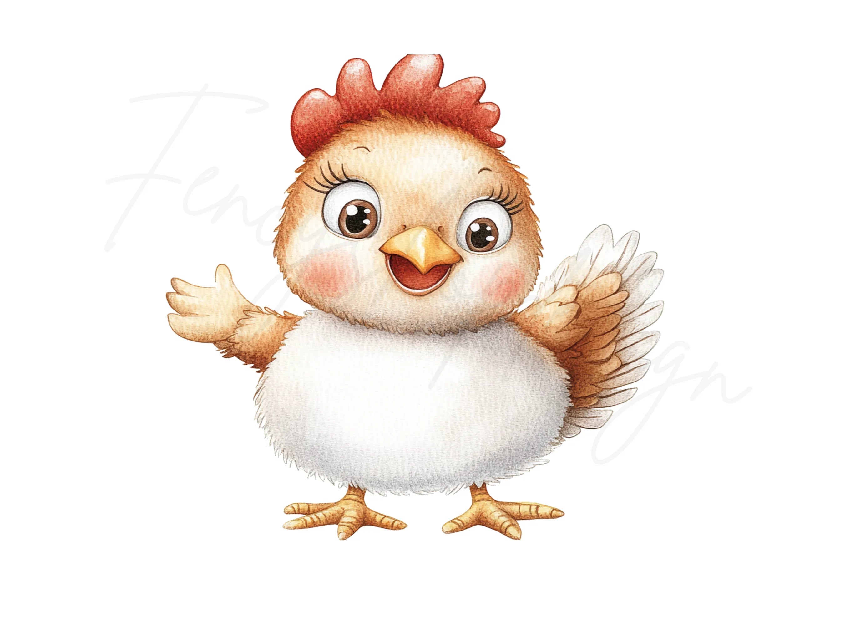 Cute Baby Chickens Clipart Bundle