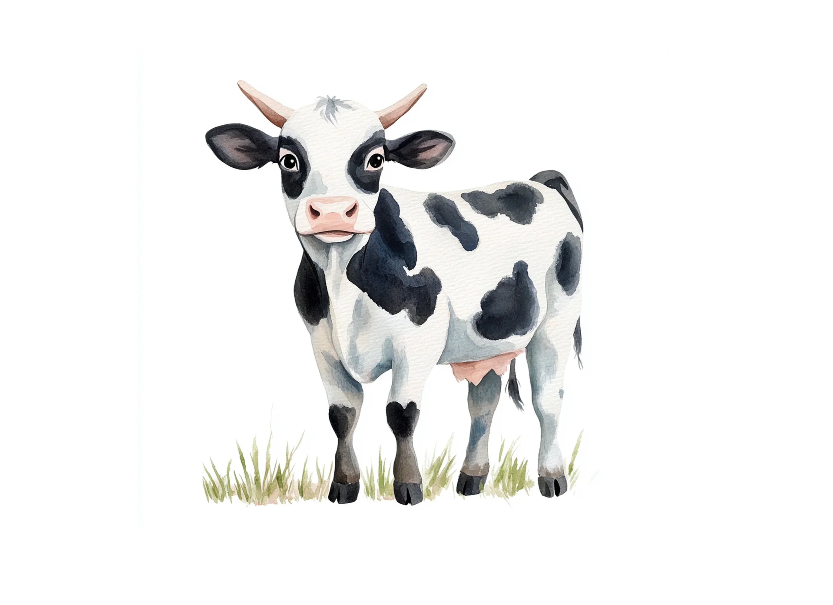 Cute Baby Cow Clipart Bundle