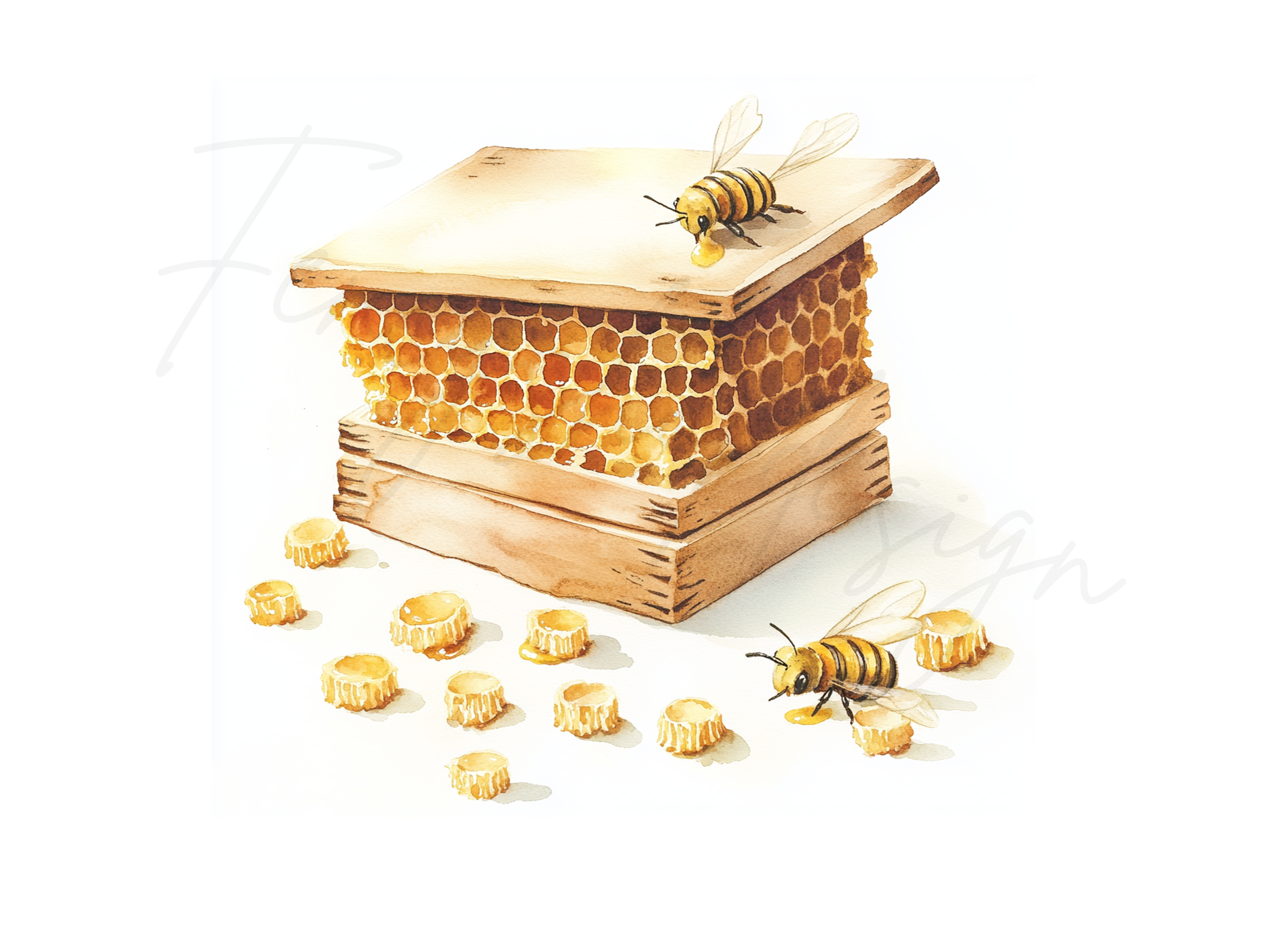 Cute Bee and Beehive Clipart Bundle