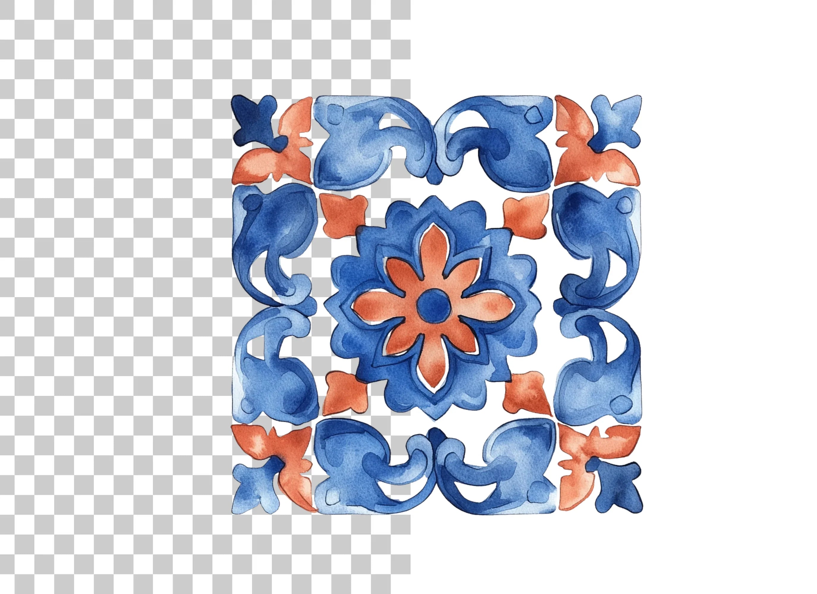 Portuguese Tile Clipart Bundle