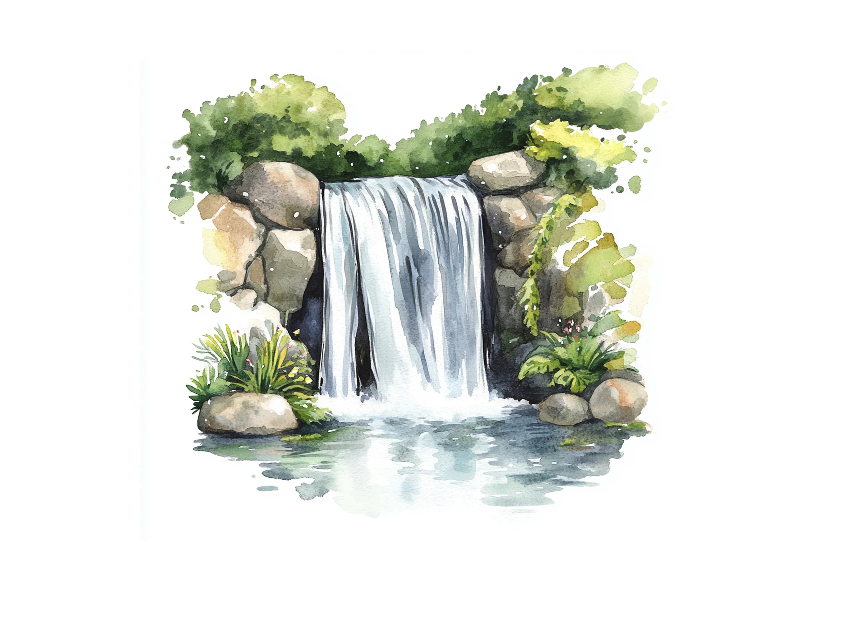 Waterfall Clipart Bundle
