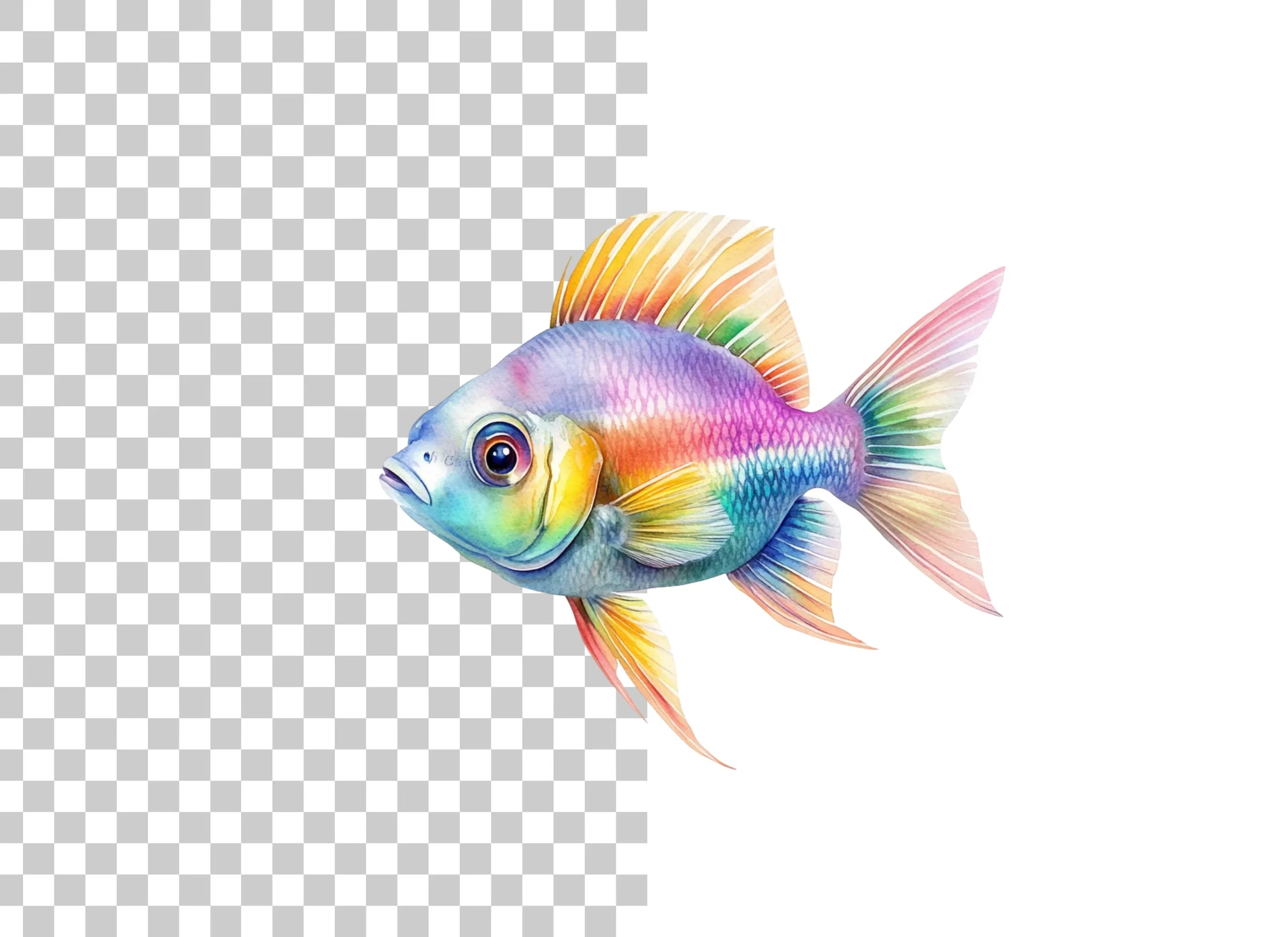 Colorful Goldfish Clipart Bundle