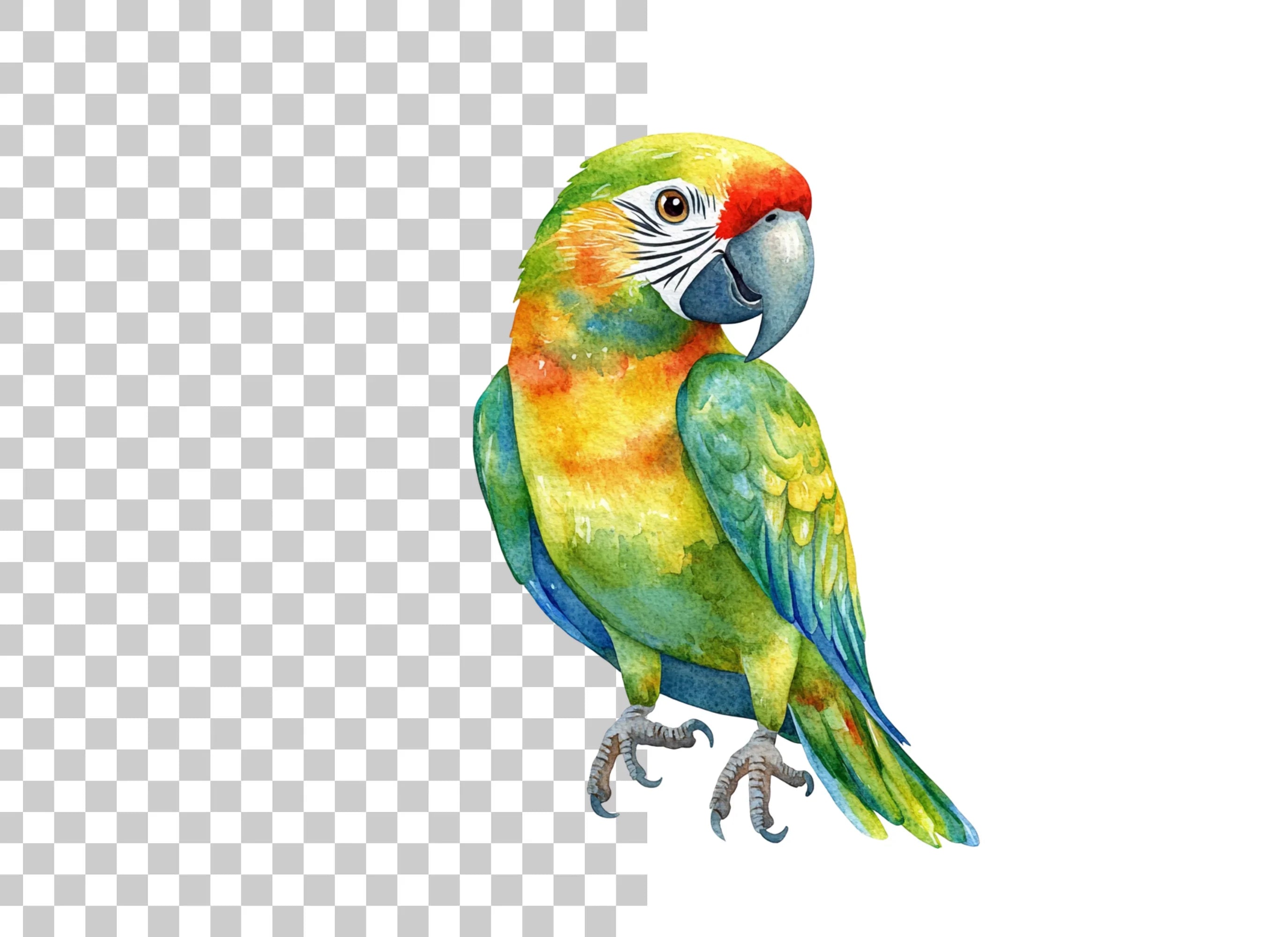 Vibrant Parrot Clipart Bundle