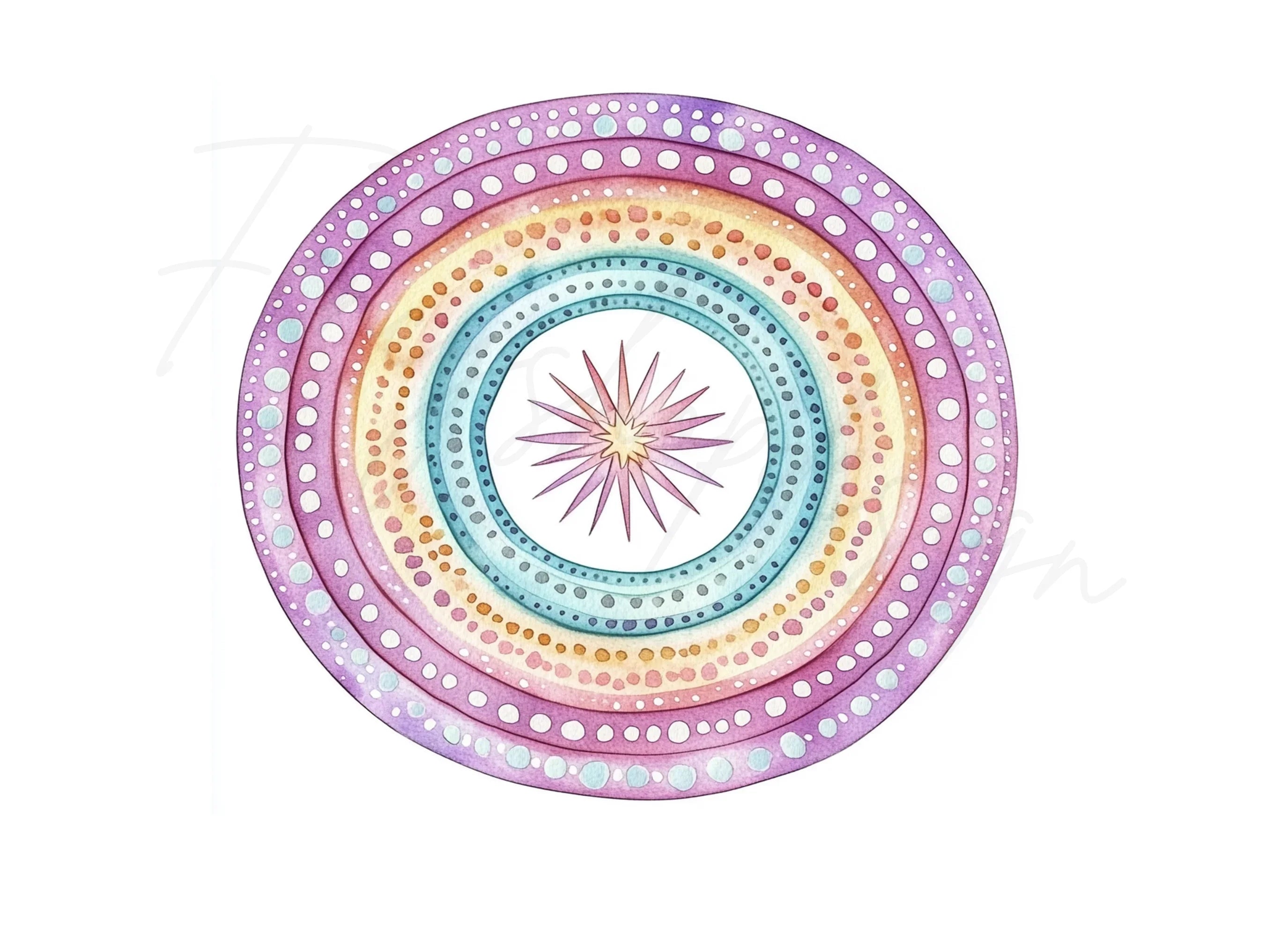 Mandala Circles Clipart Bundle