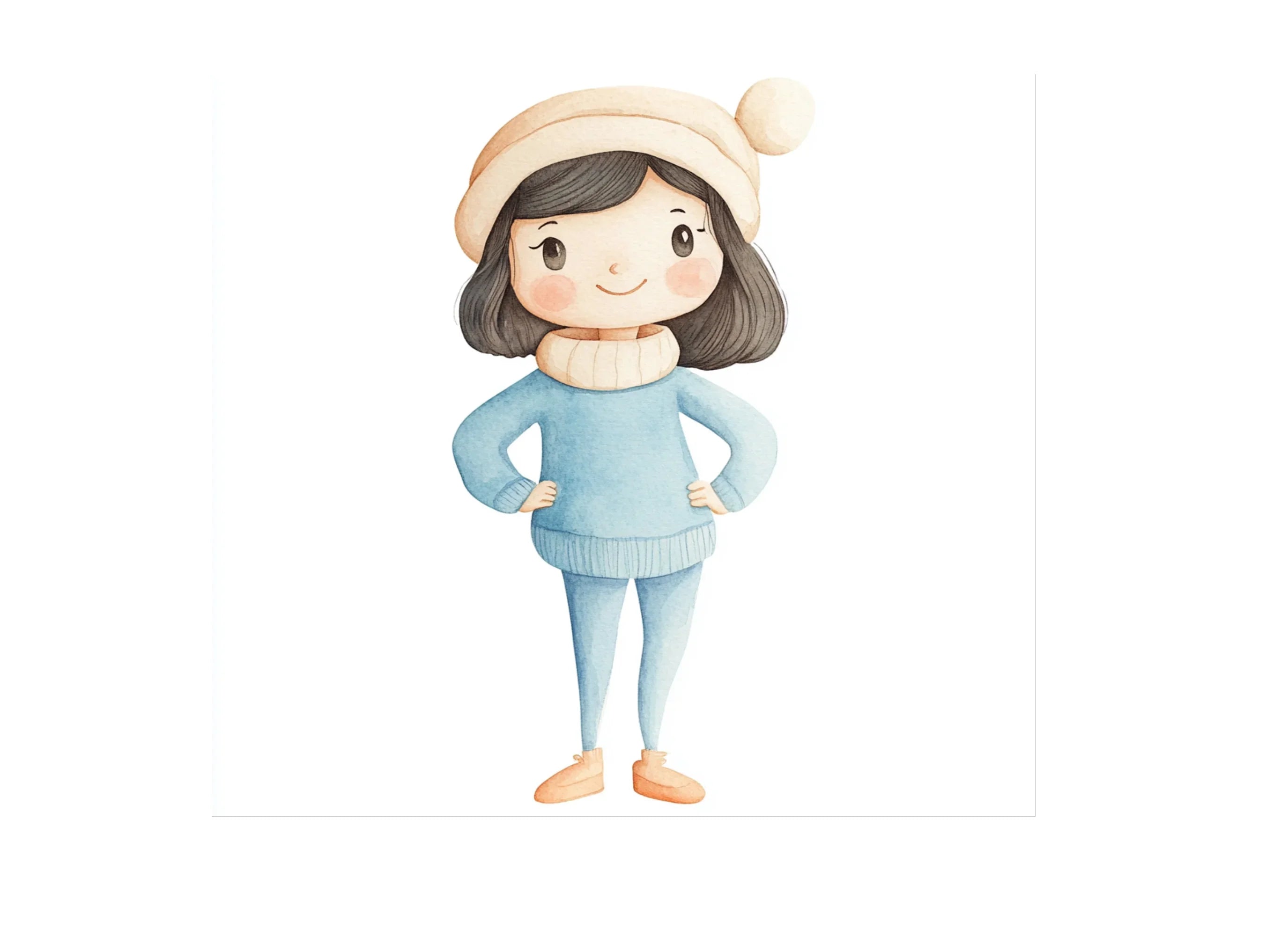Cute Girls Clipart Bundle
