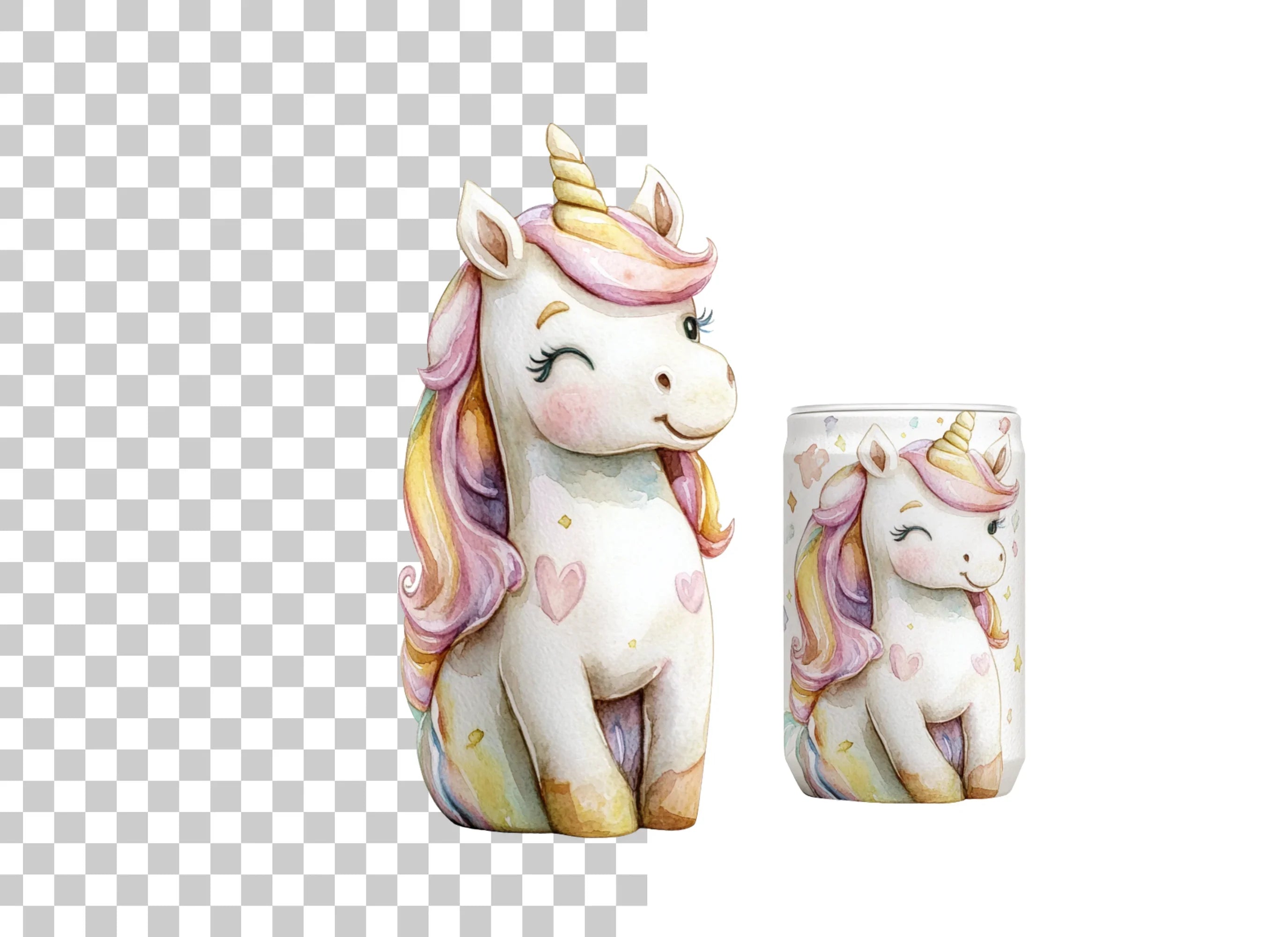 Cute Unicorn Clipart Bundle for Kids