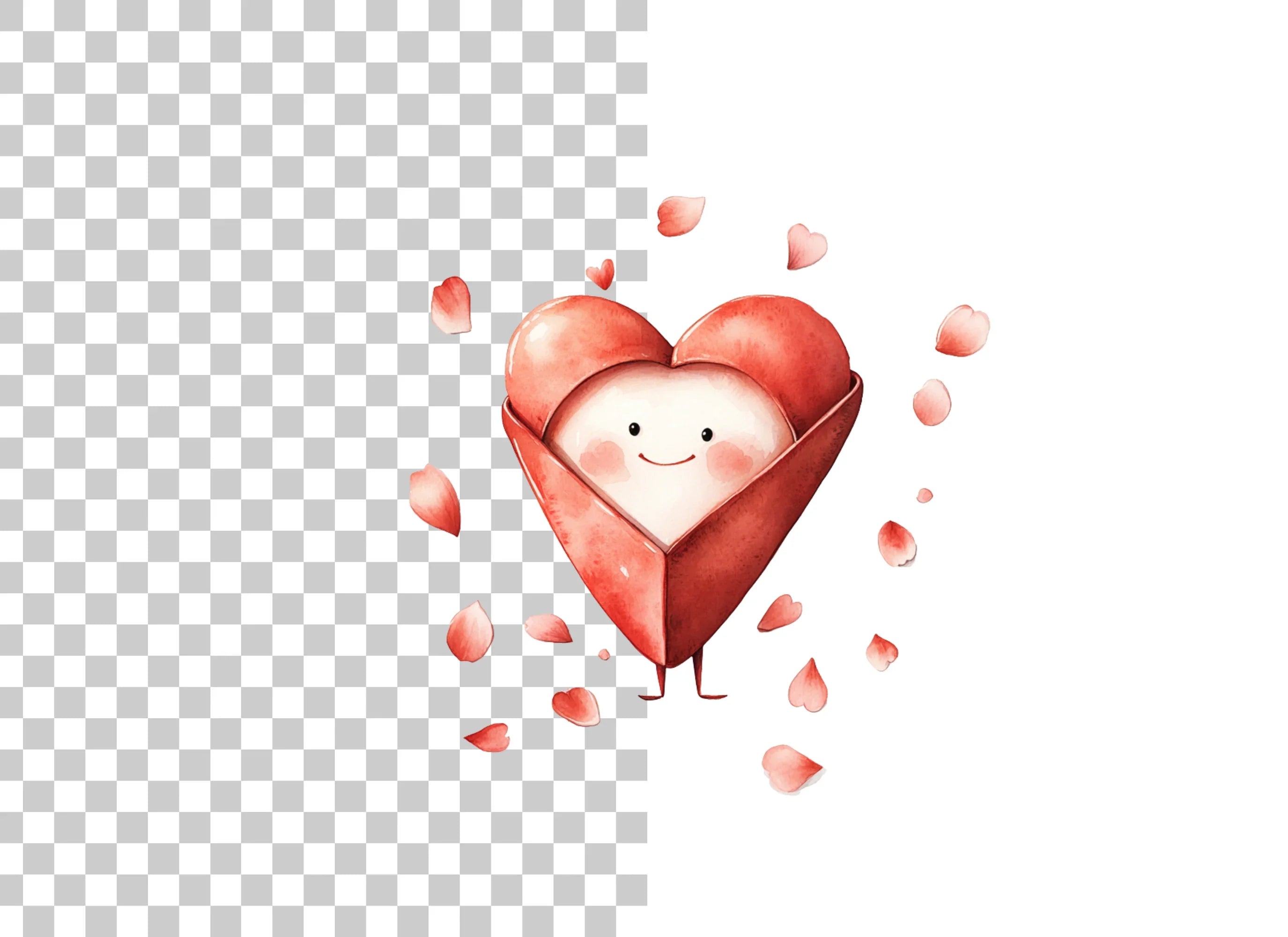 Sweet Heart Envelope Clipart Bundle